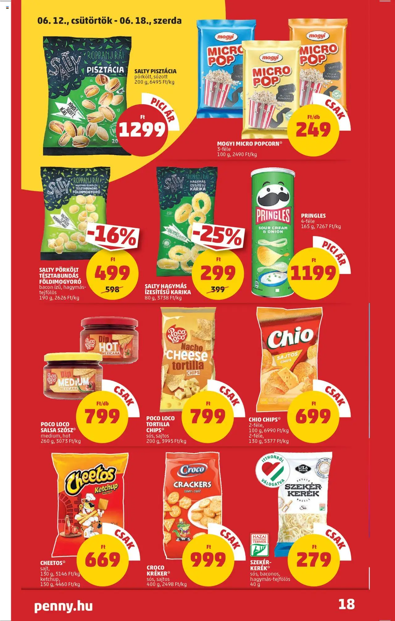 PENNY akciós ujság - amely érvényes a következő dátumtól: 12.06.2025 | Oldal: 22 | Termékek: Pisztácia, Bacon, Kréker, Ketchup
