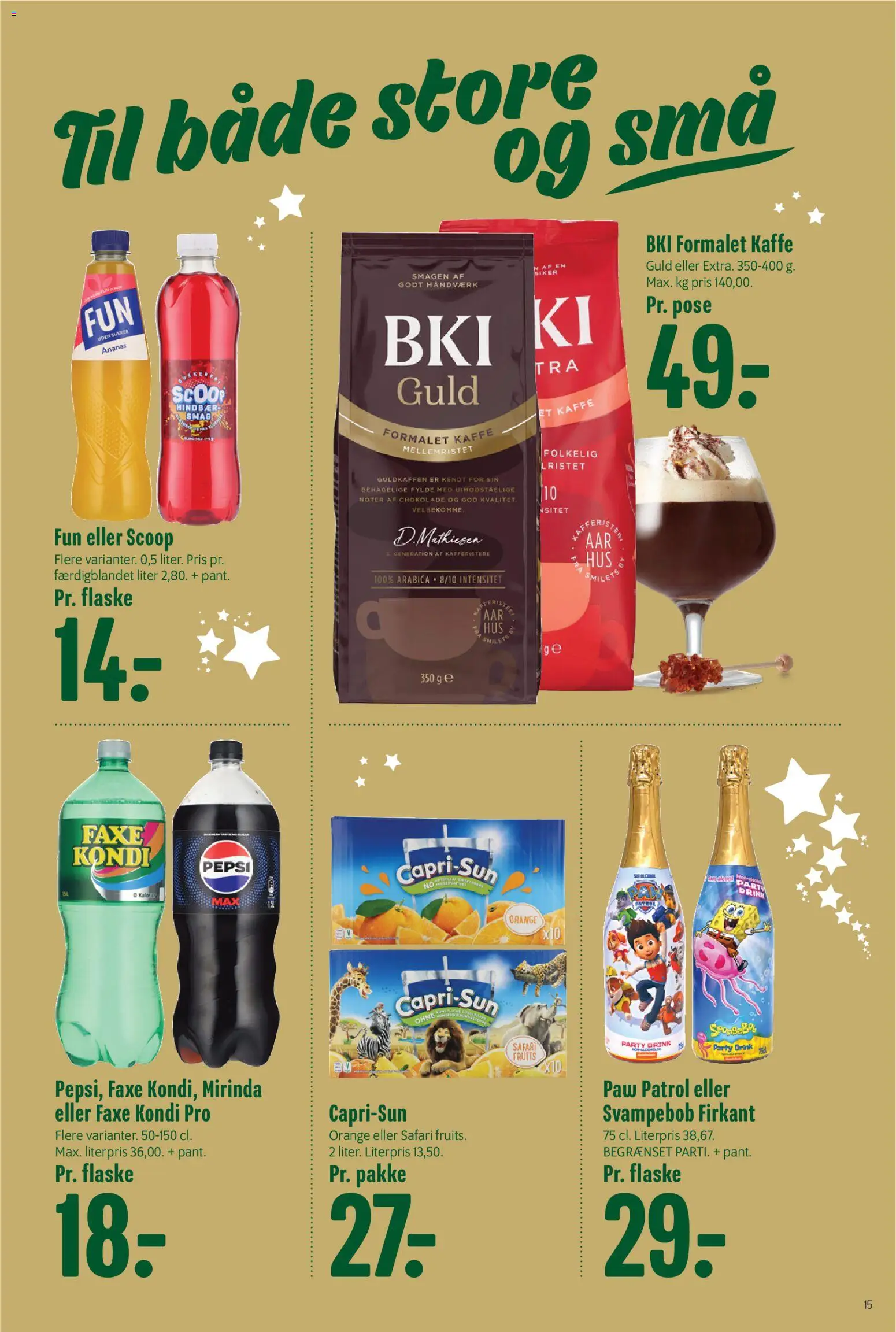 Min Købmand tilbudsavis – gyldig fra 27.12.2025 | Side: 15 | Produkter: Kaffe, Chokolade, Ananas, Sukker