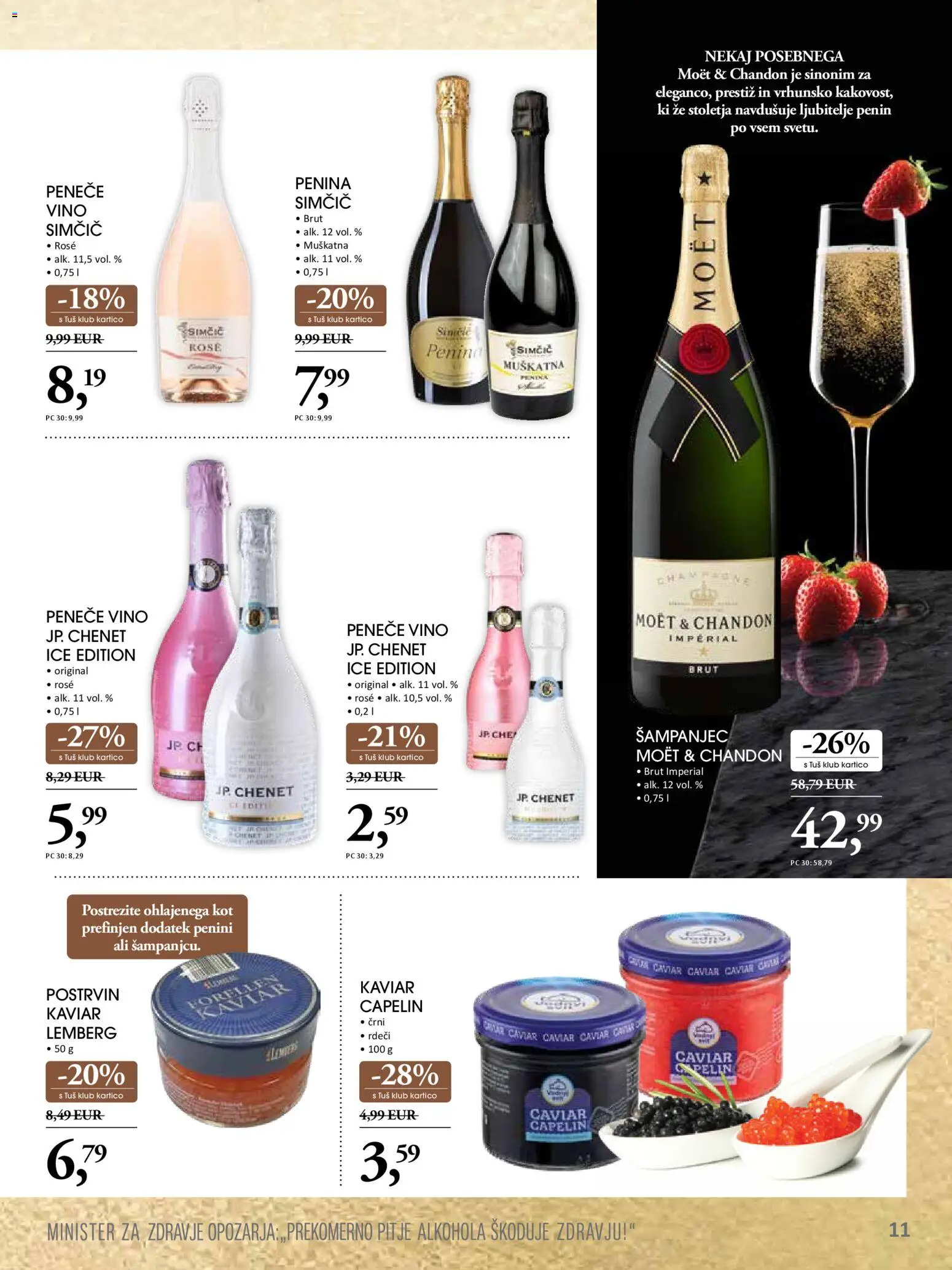 Novi Tuš katalog ponudbe – veljaven od 19.11.2025 | Stran: 11 | Izdelki: Penina, Vino