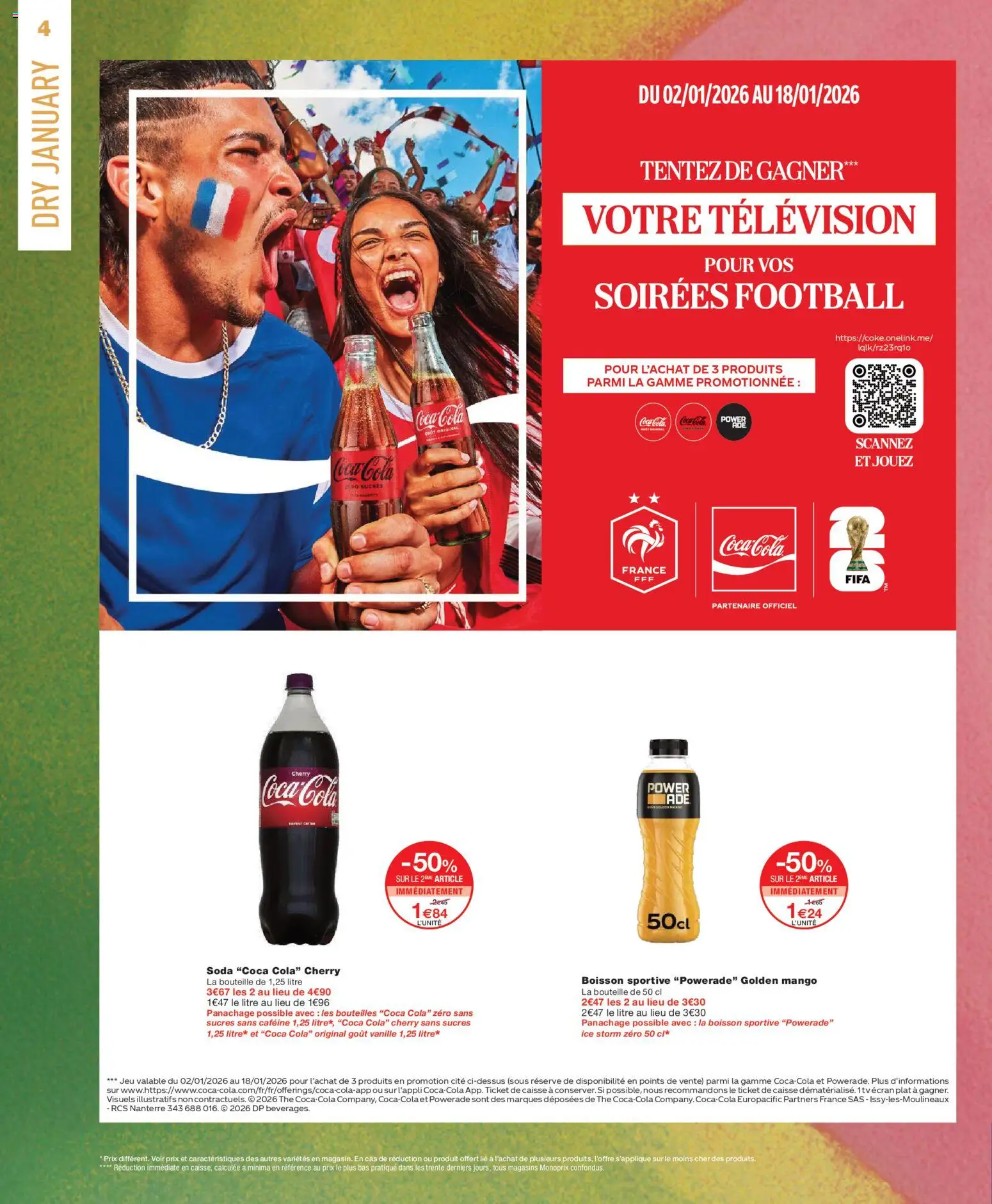 {H1} | Page: 4 | Produits: Télévision, Coca cola, Thé