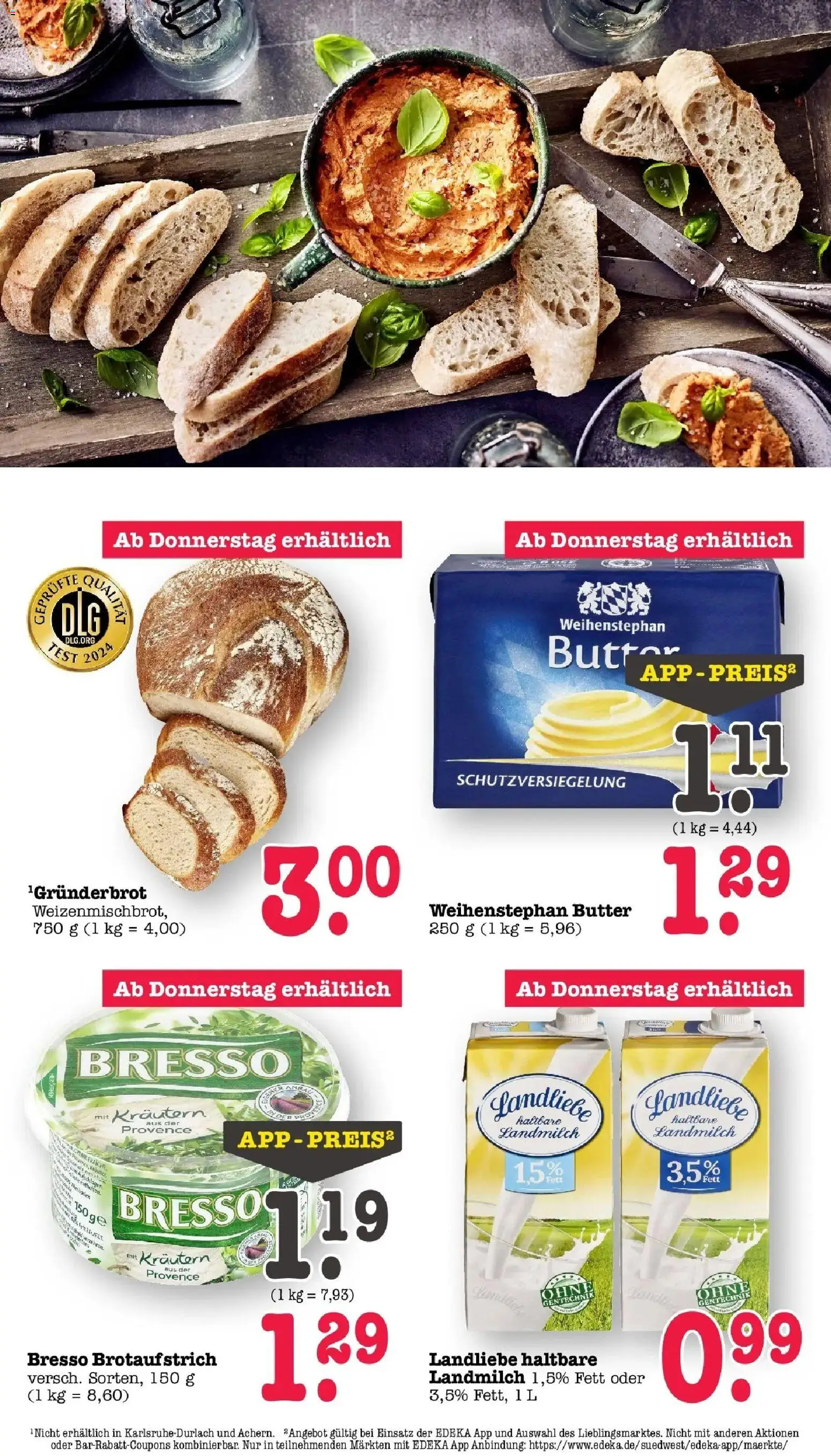Edeka prospekt Bühlertal	 – gültig ab 01.03.2026 | Seite: 60 | Produkte: Butter, Bresso, Weihenstephan butter