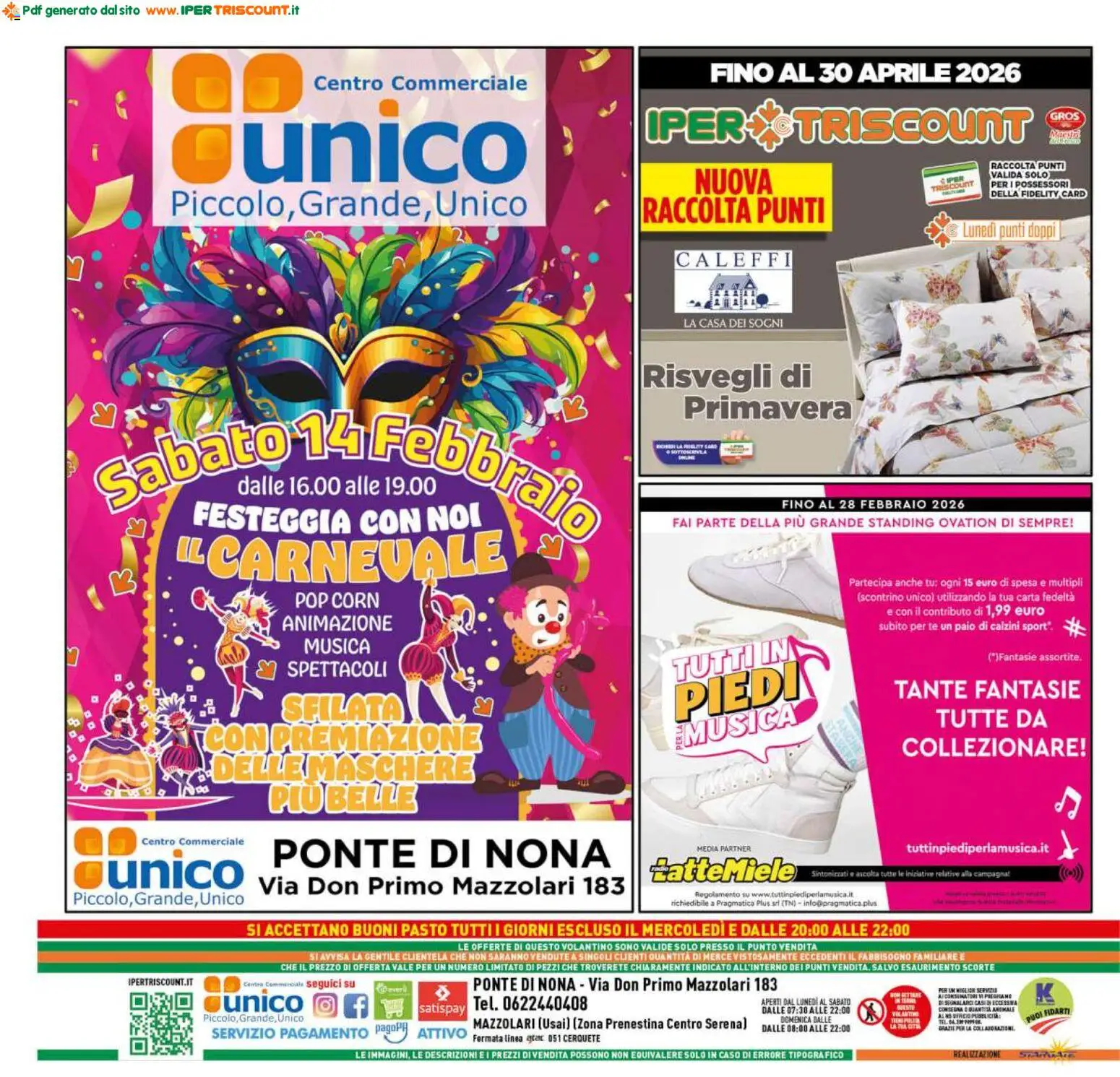 Volantino Ipertriscount del 13.02.2026 | Pagina: 20 | Prodotti: Tè, Calzini, Pop corn