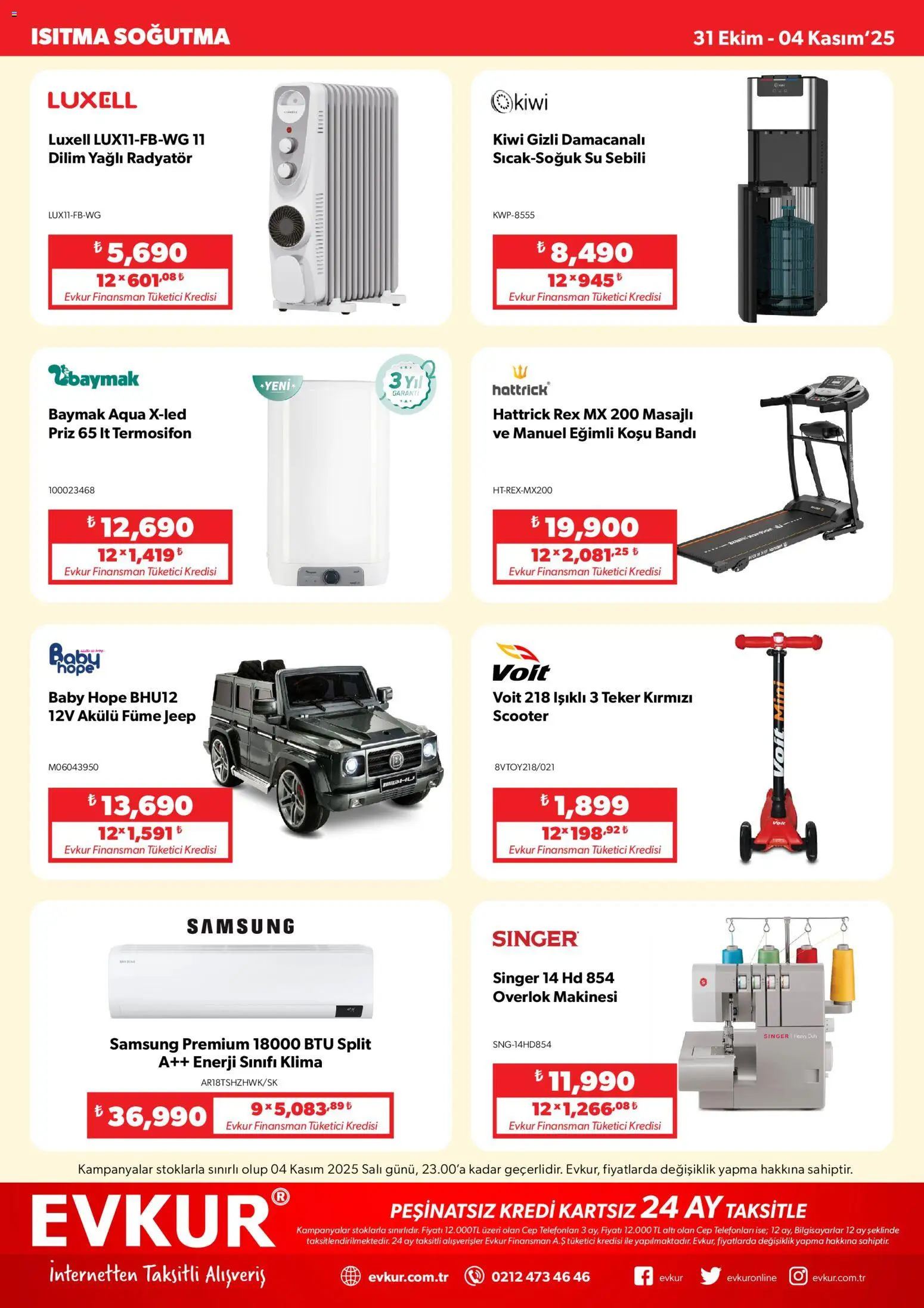 Evkur Muhteşem Fırsatlar - 31.10.2025 tarihinden itibaren geçerlidir | Sayfa: 3 | Ürünler: Radyatör, Su, Su sebili, Klima