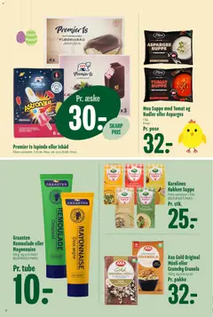 Min Købmand - Tilbudsavis uge 13 gyldig fra 20.03.2026 | Side: 8 | Produkter: Müsli, Vingummi, Suppe, Asparges