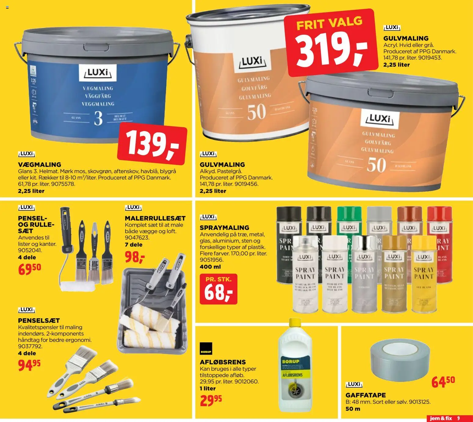 Jem & fix tilbudsavis – gyldig fra 25.01.2026 | Side: 9 | Produkter: Maling