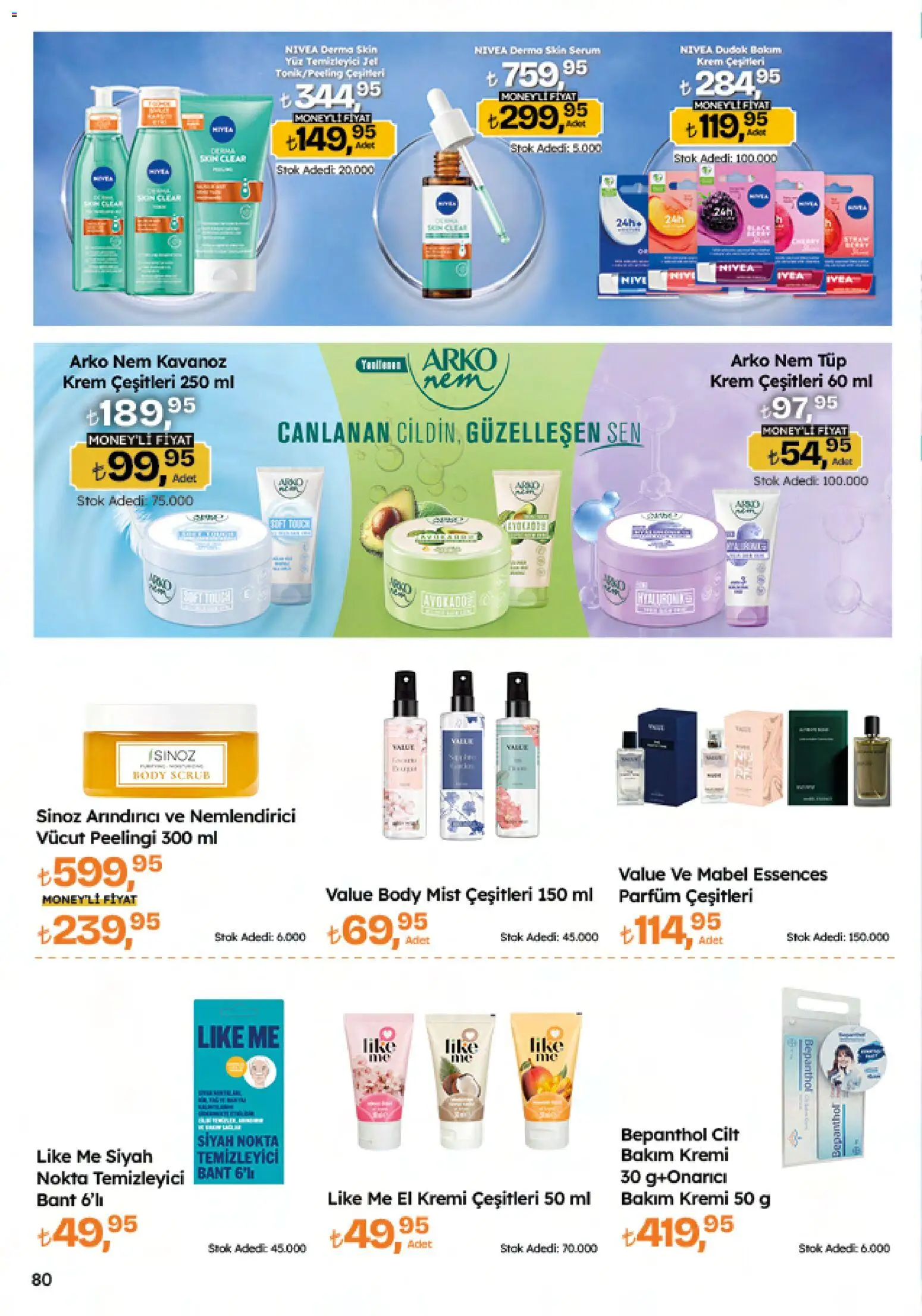 Migros Katalog - 5M Migroskop Dijital - 23.10.2025 tarihinden itibaren geçerlidir | Sayfa: 80 | Ürünler: Krem, El kremi, Parfüm, Bant