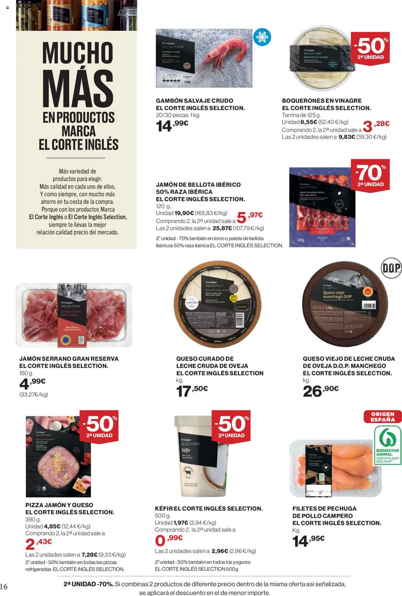 Supercor Península y Baleares │ válido desde el 11.09.2025 | Página: 16 | Productos: Leche, Jamón, Pizza, Té