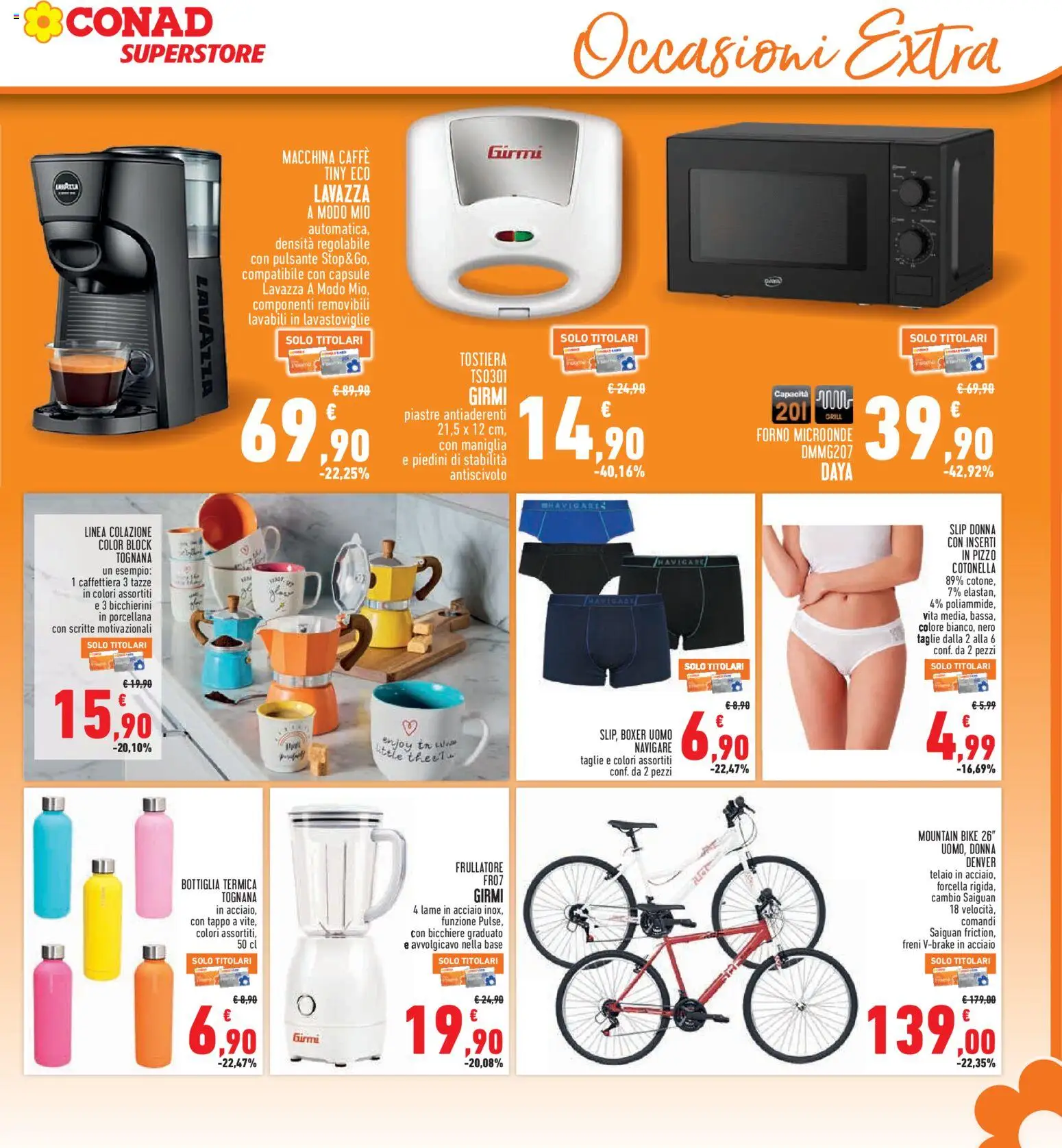 Volantino Conad del 23.04.2026 | Pagina: 31 | Prodotti: Microonde, Frullatore, Forno, Lavazza