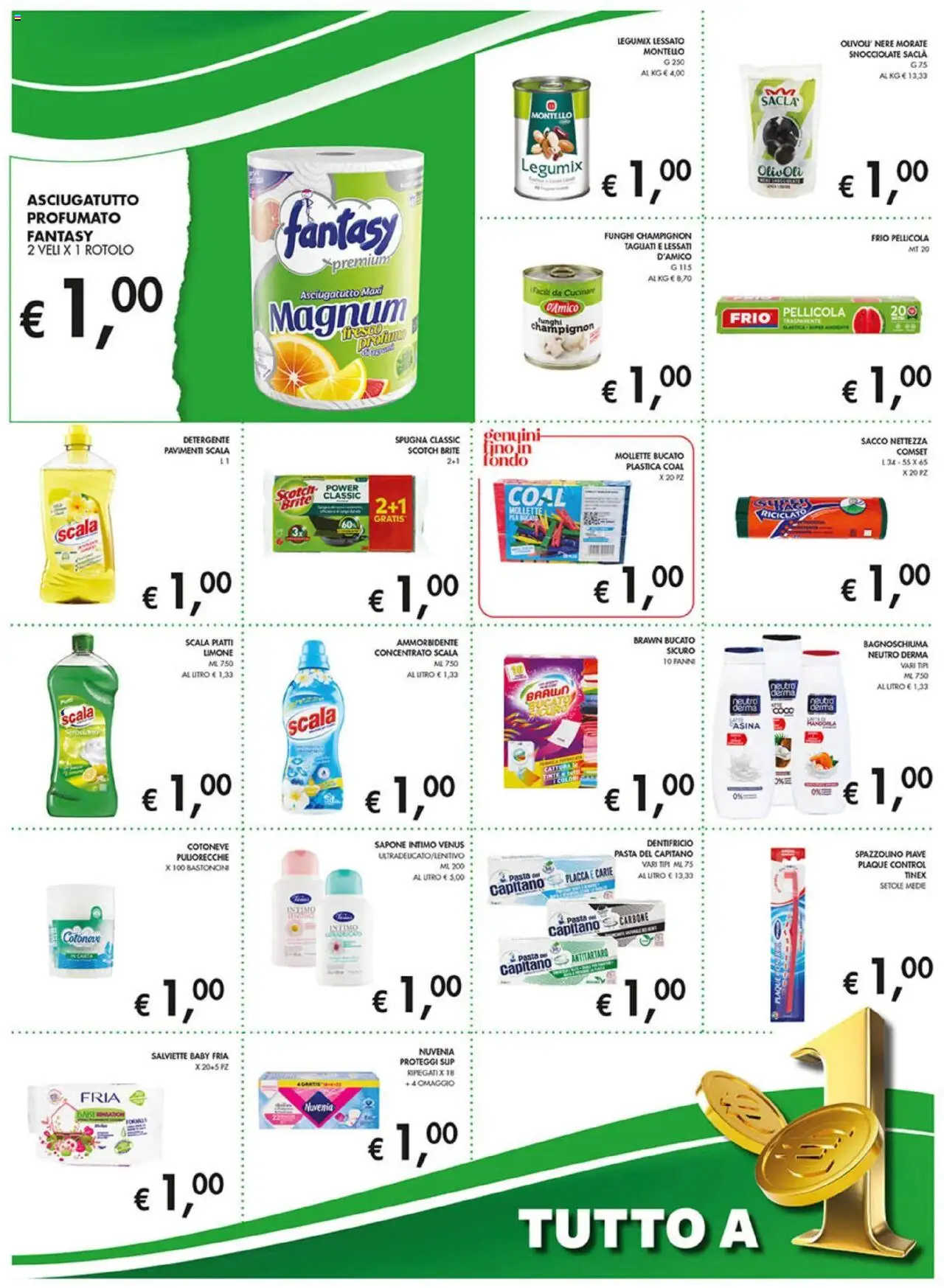 Volantino Coal del 31.07.2025 | Pagina: 4 | Prodotti: Funghi, Scala, Asciugatutto, Pellicola