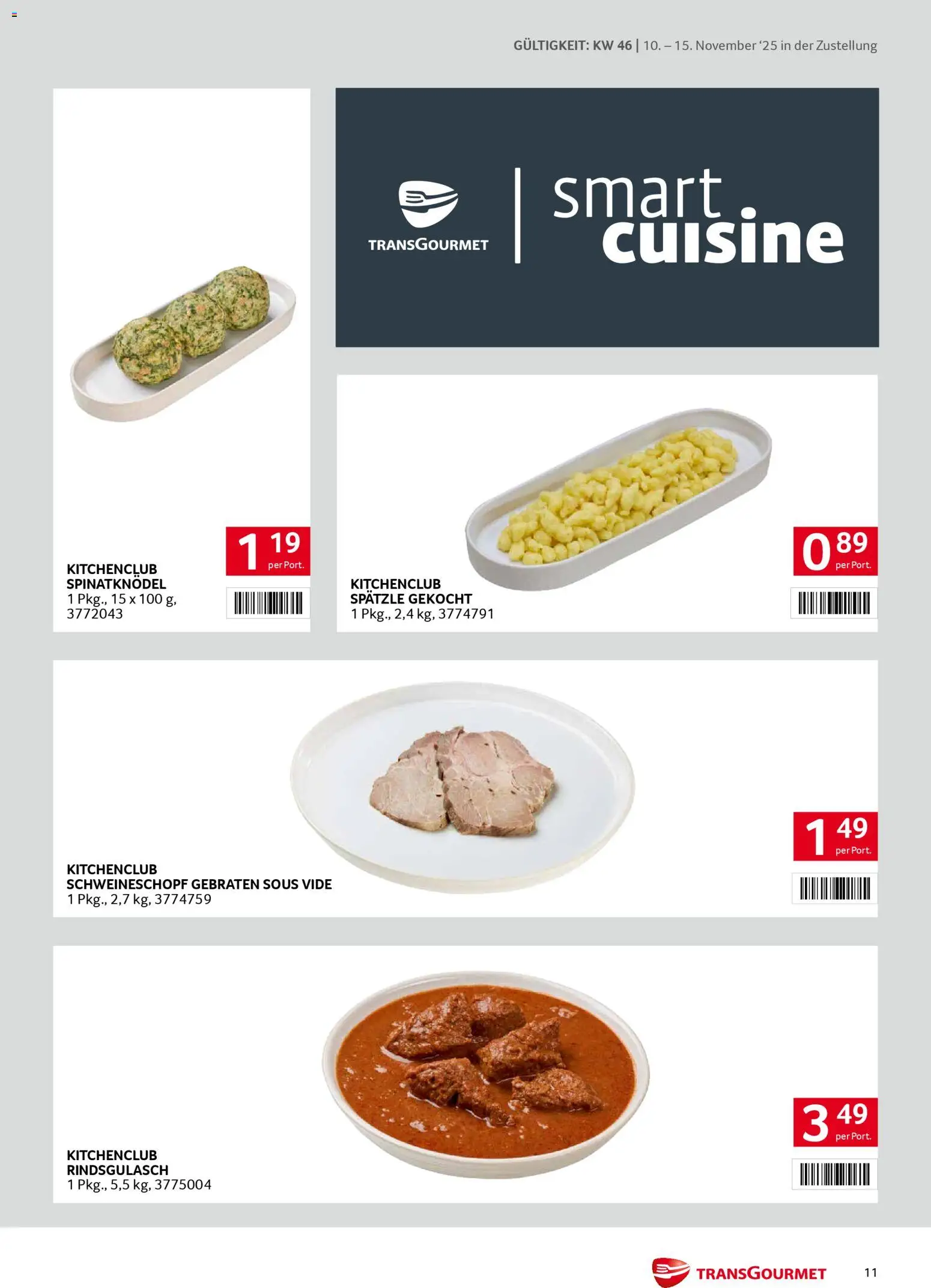 Transgourmet Zustellaktion gültig ab 10.11.2025 | Seite: 11