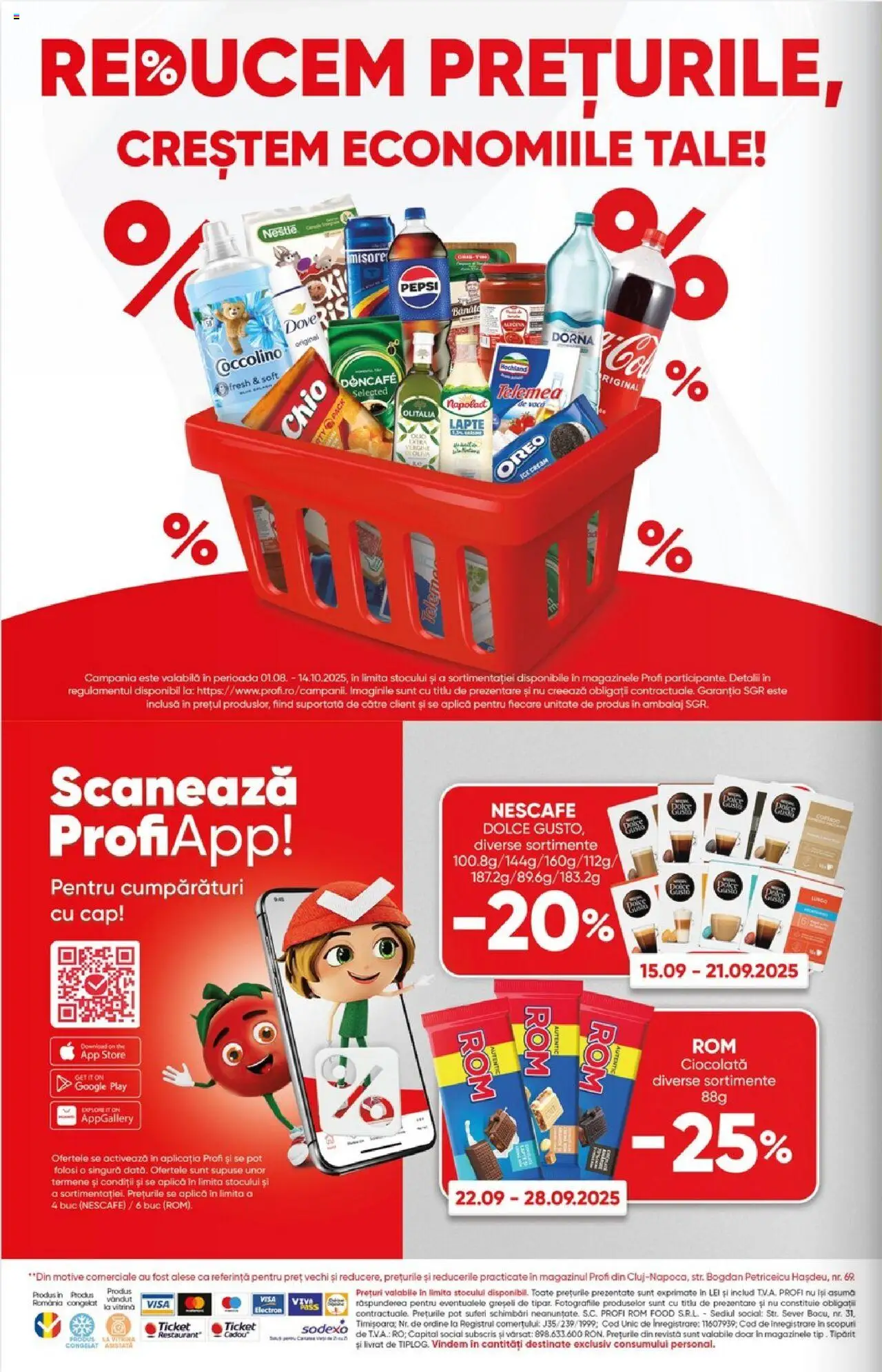 Noul catalog Profi – valabil de la 17.09.2025 | Pagină: 8 | Produse: Vitrină, Lapte, Ciocolată, Rom