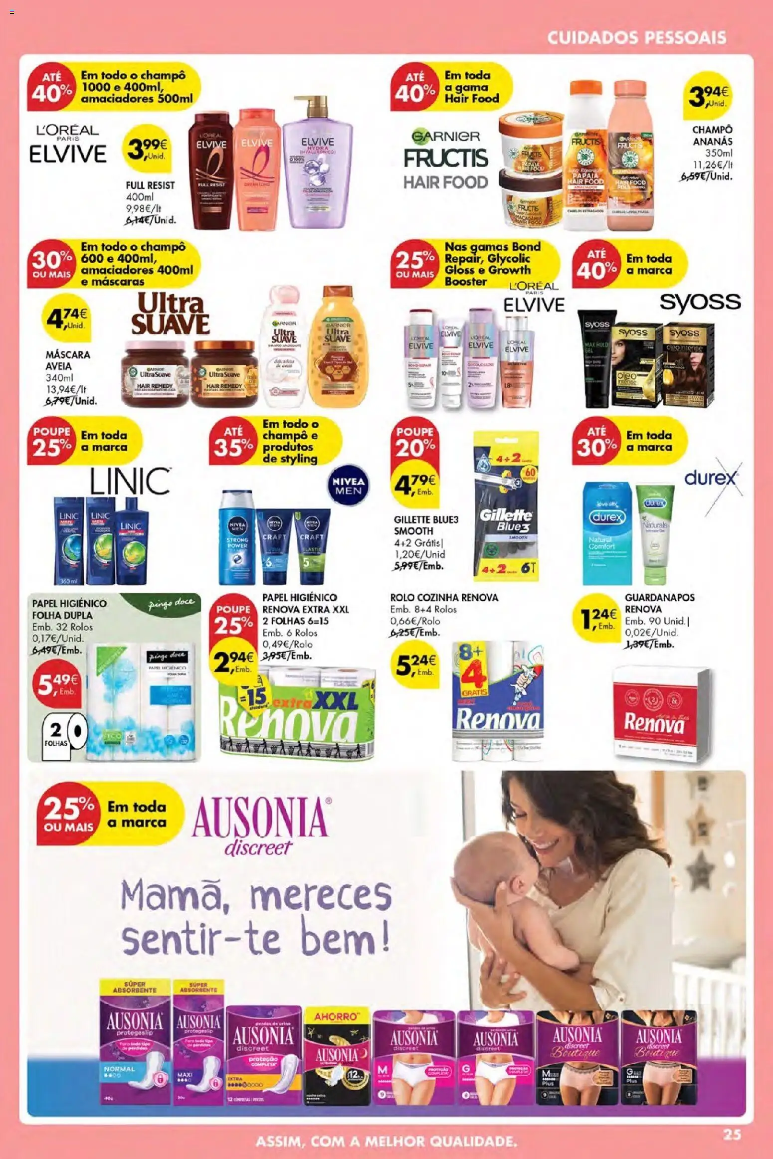 Pingo Doce Poupe Esta Semana Açores │ válido de 15.01.2026 | Página: 25 | Produtos: Aveia, Papel higiénico, Guardanapos, Óleo