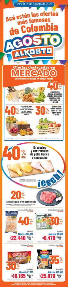 Vista previa Alkosto folleto válido desde el 09.08.2025