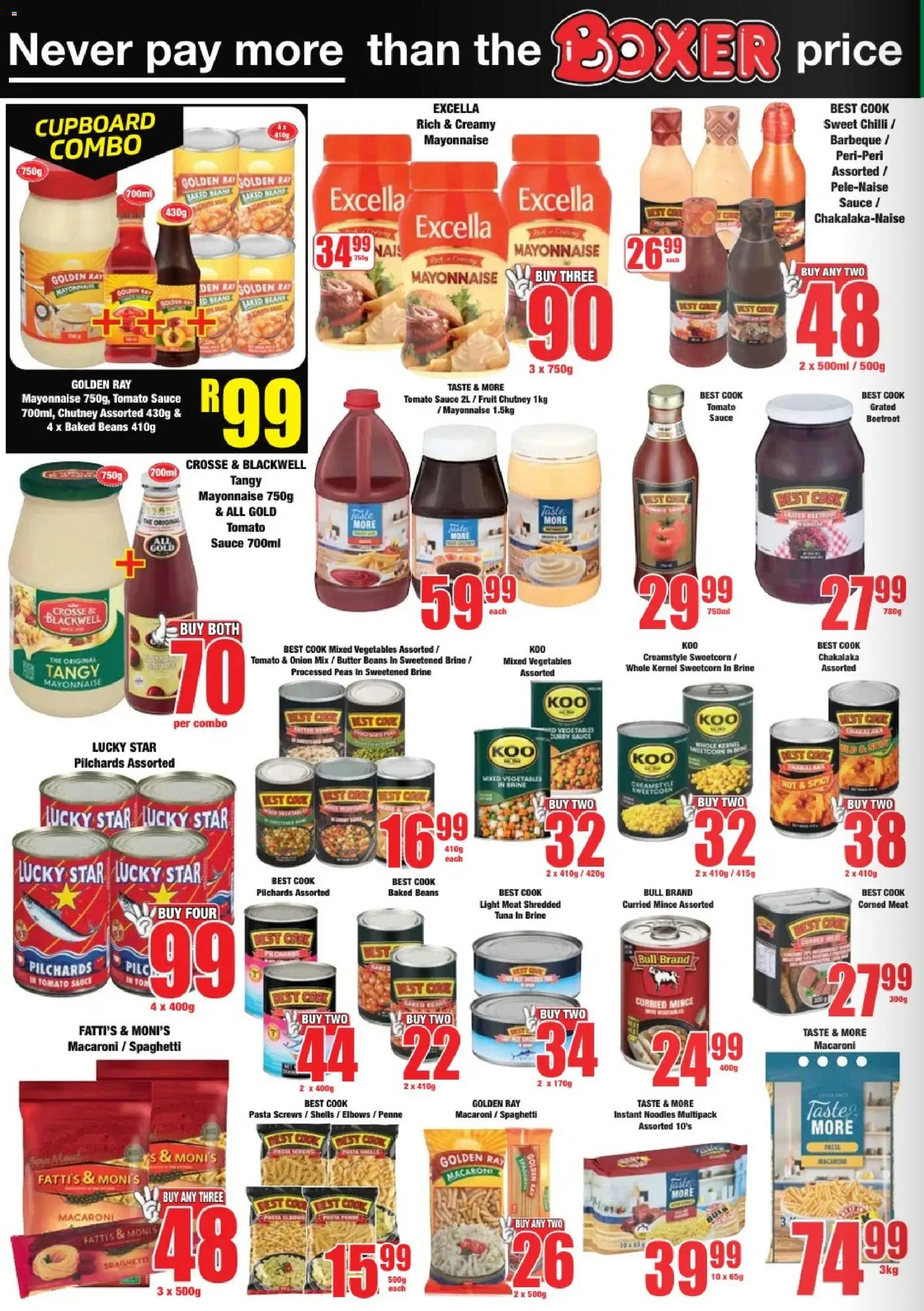 New Boxer catalogue – valid from 09.03.2026 | Page: 6 | Products: Baked beans, Fruit, Mayonnaise, Chilli