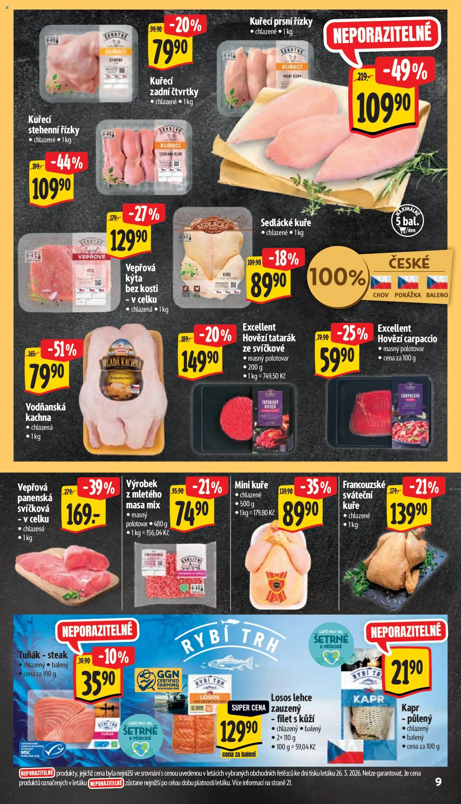 Albert leták - Supermarket od 01.04.2026 | Strana: 16 | Produkty: Losos, Potraviny, Hovězí tatarák, Tatarák