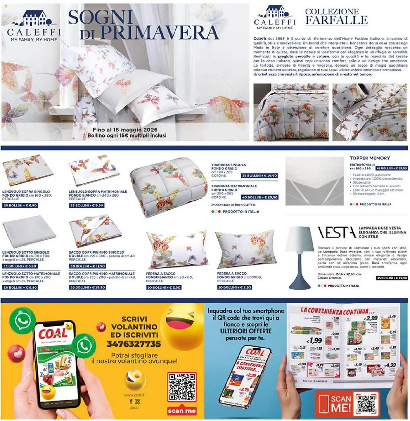 Volantino Coal del 23.04.2026 | Pagina: 28 | Prodotti: Trapunta, Smartphone, Lampada, Federa