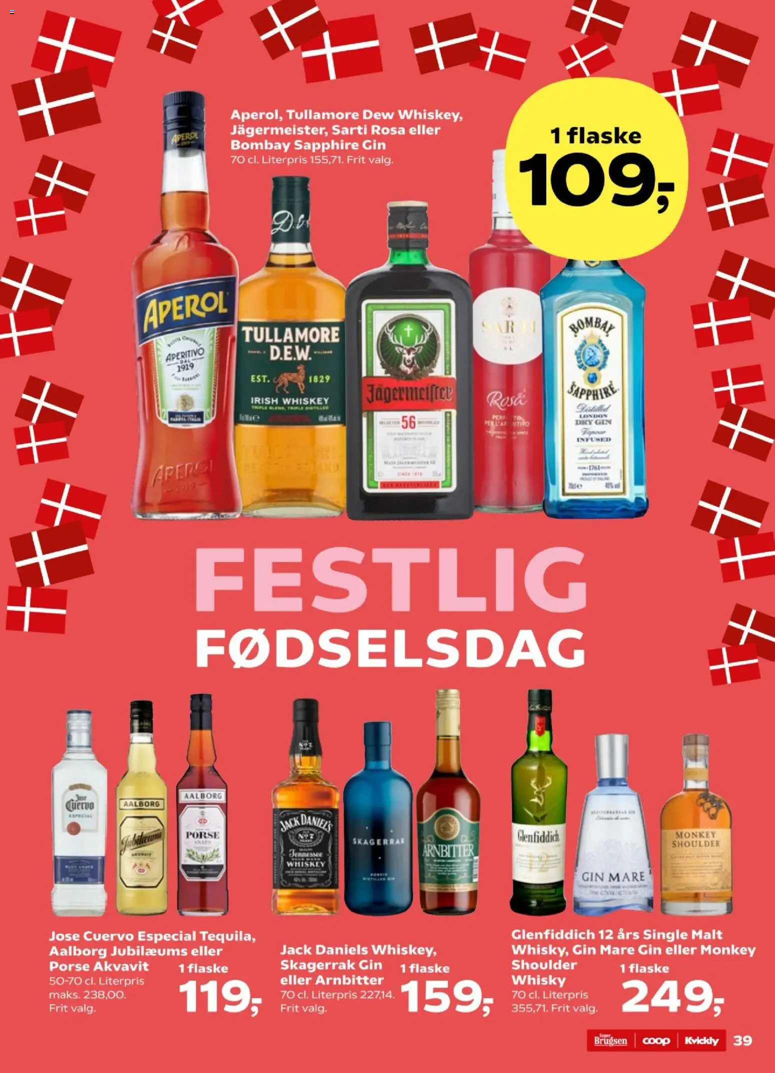 Kvickly tilbudsavis – gyldig fra 01.05.2026 | Side: 39 | Produkter: Gin, Whisky