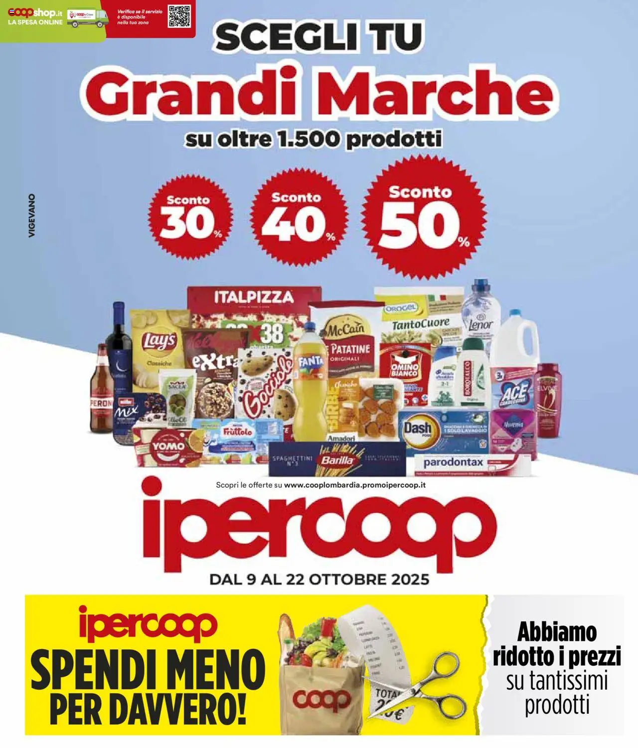 Volantino Ipercoop del 09.10.2025 | Pagina: 1 | Prodotti: Patatine, Fanta