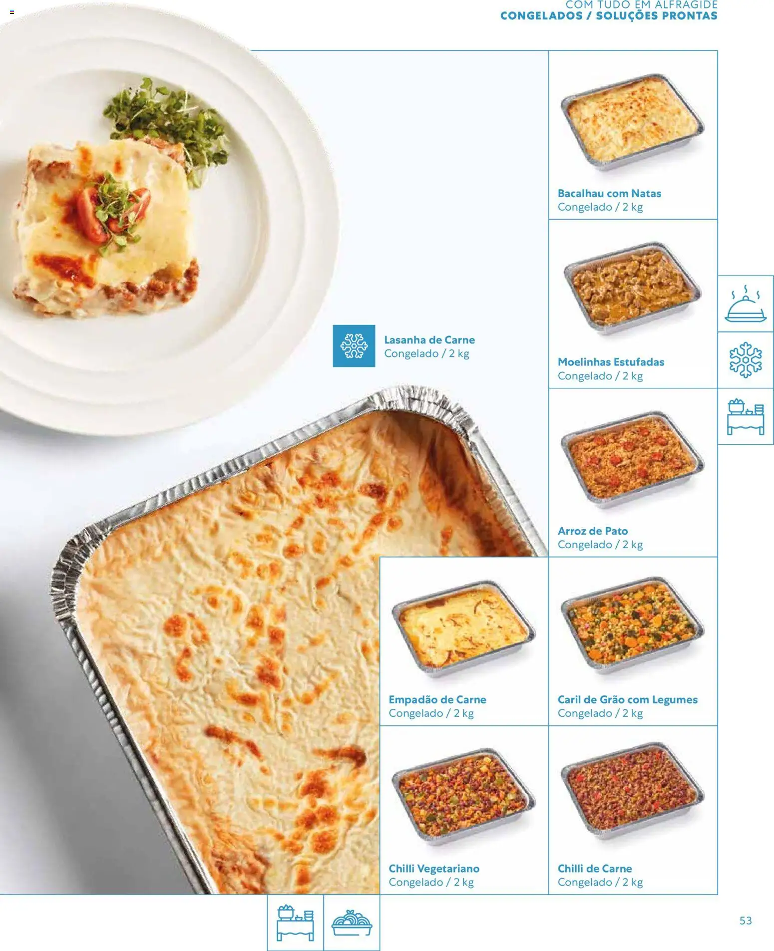 Recheio - Catálogo de Alfragide │ válido de 16.03.2026 | Página: 53 | Produtos: Bacalhau, Lasanha, Carne, Natas