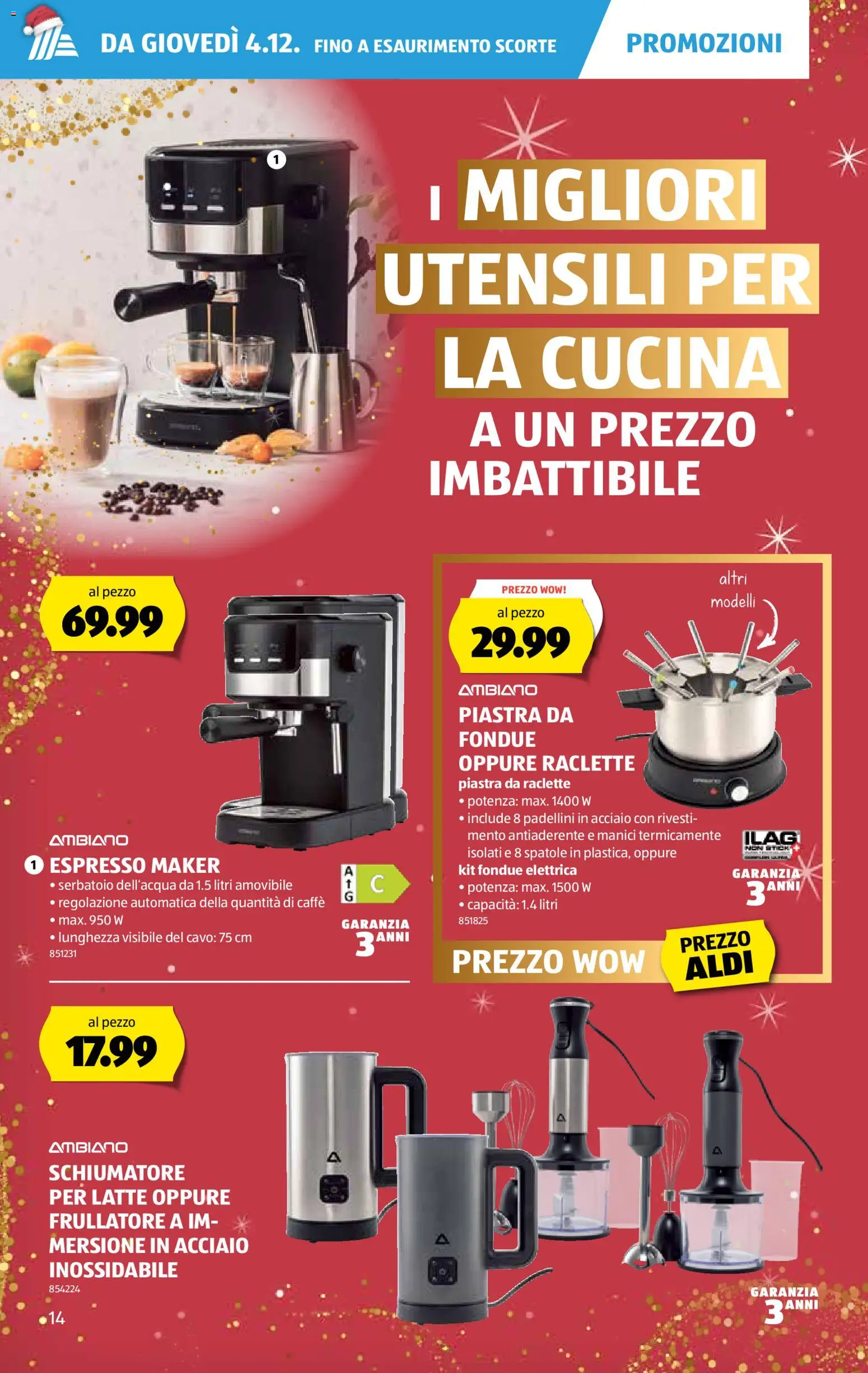 Aldi Aktionen IT – gültig ab 04.12.2025 | Seite: 15 | Produkte: Raclette, Fondue