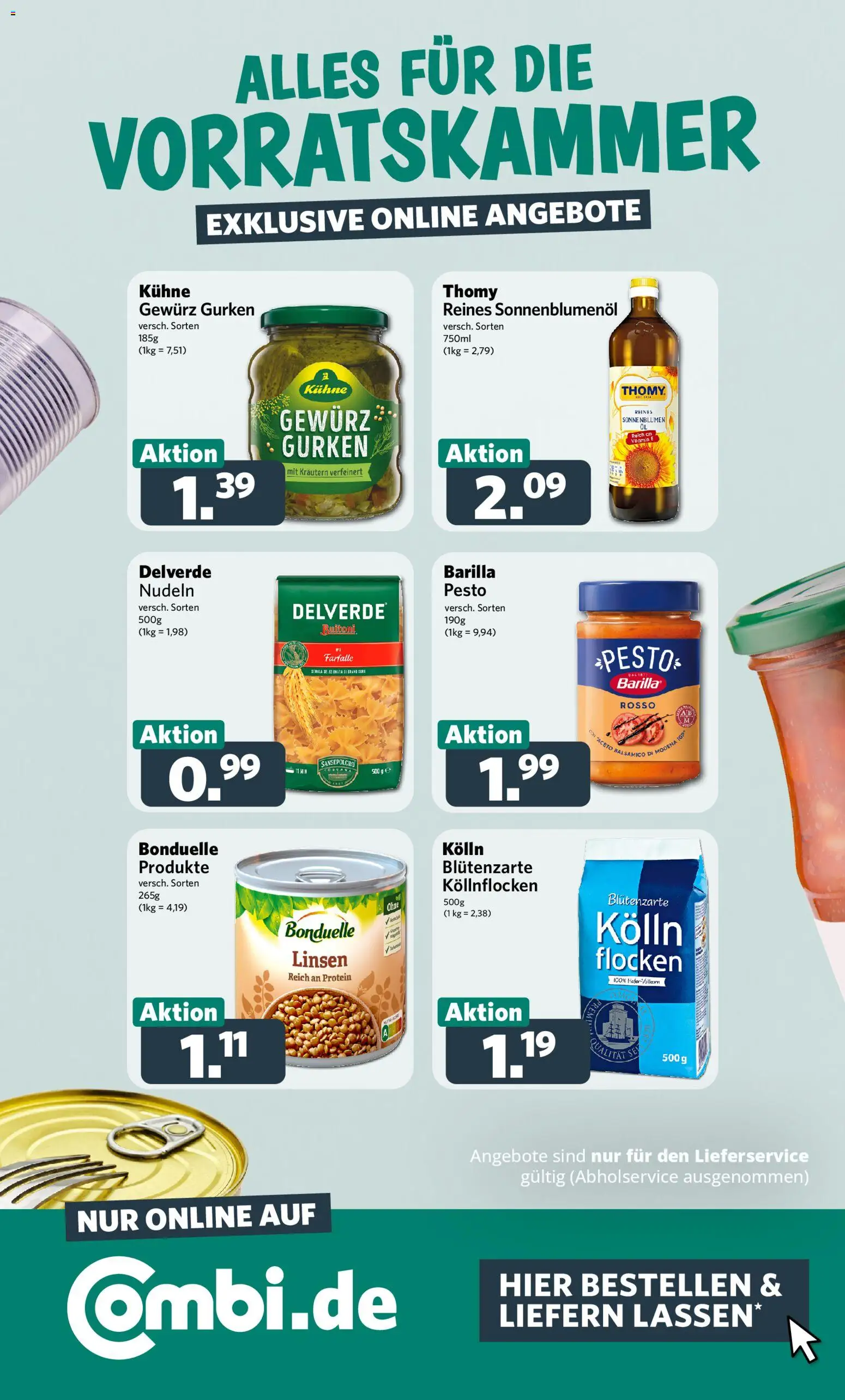 Combi Prospekt 	 – gültig ab 29.12.2025 | Seite: 34 | Produkte: Kolln, Sonnenblumenol, Nudeln, Gurken