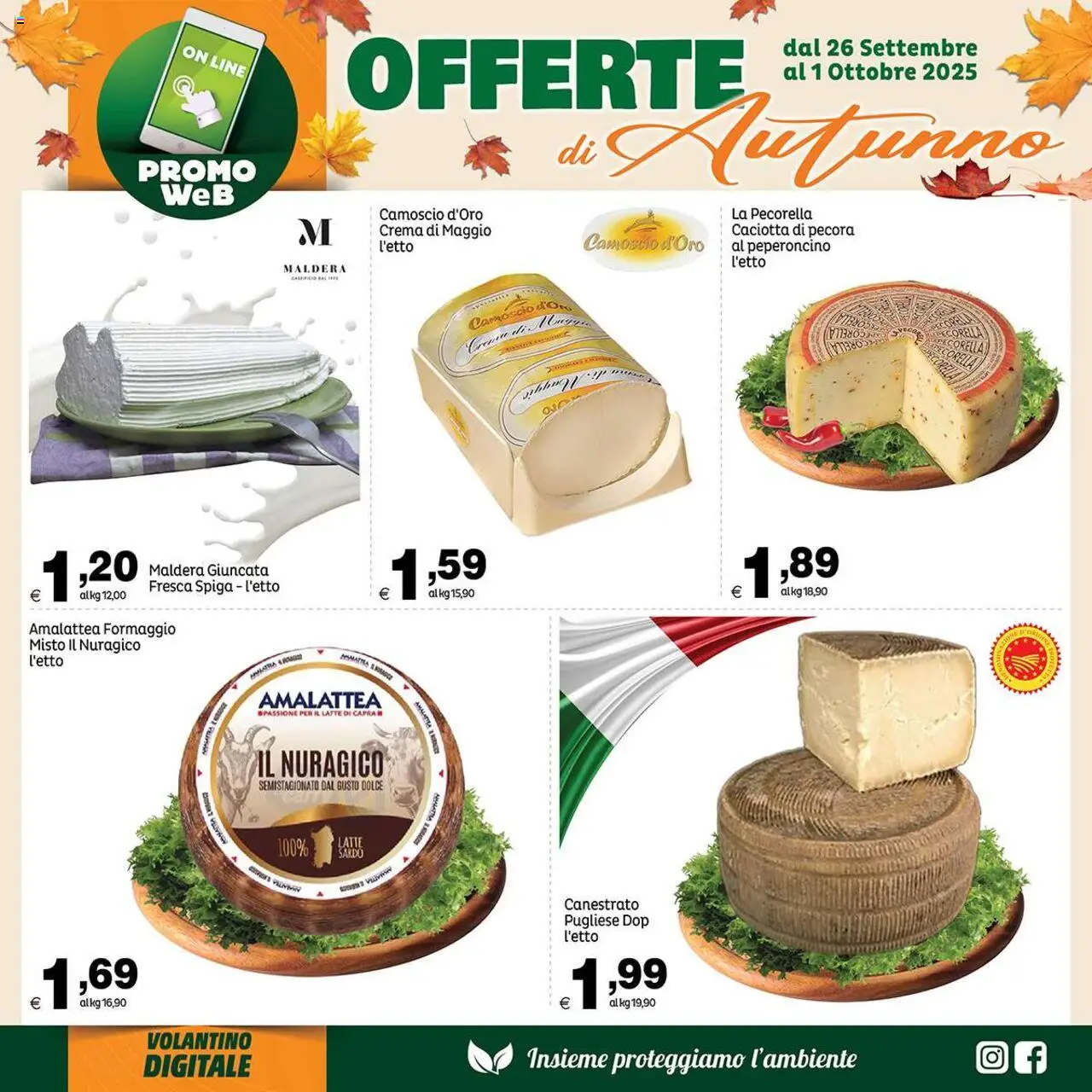 Volantino Elite Supermercati del 26.09.2025 | Pagina: 5 | Prodotti: Crema, Latte, Formaggio, Peperoncino