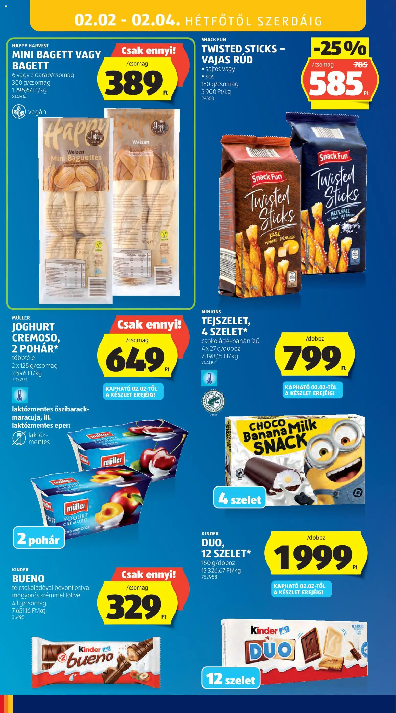 Aldi akciós ujság - amely érvényes a következő dátumtól: 29.01.2026 | Oldal: 28 | Termékek: Őszibarack, Joghurt, Eper, Vegán
