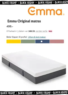 Beter Bed - Black Friday - Voorbeeld van een folder van Beter Bed, geldig van 11.11.2025 | Pagina: 9 | Producten: Matras