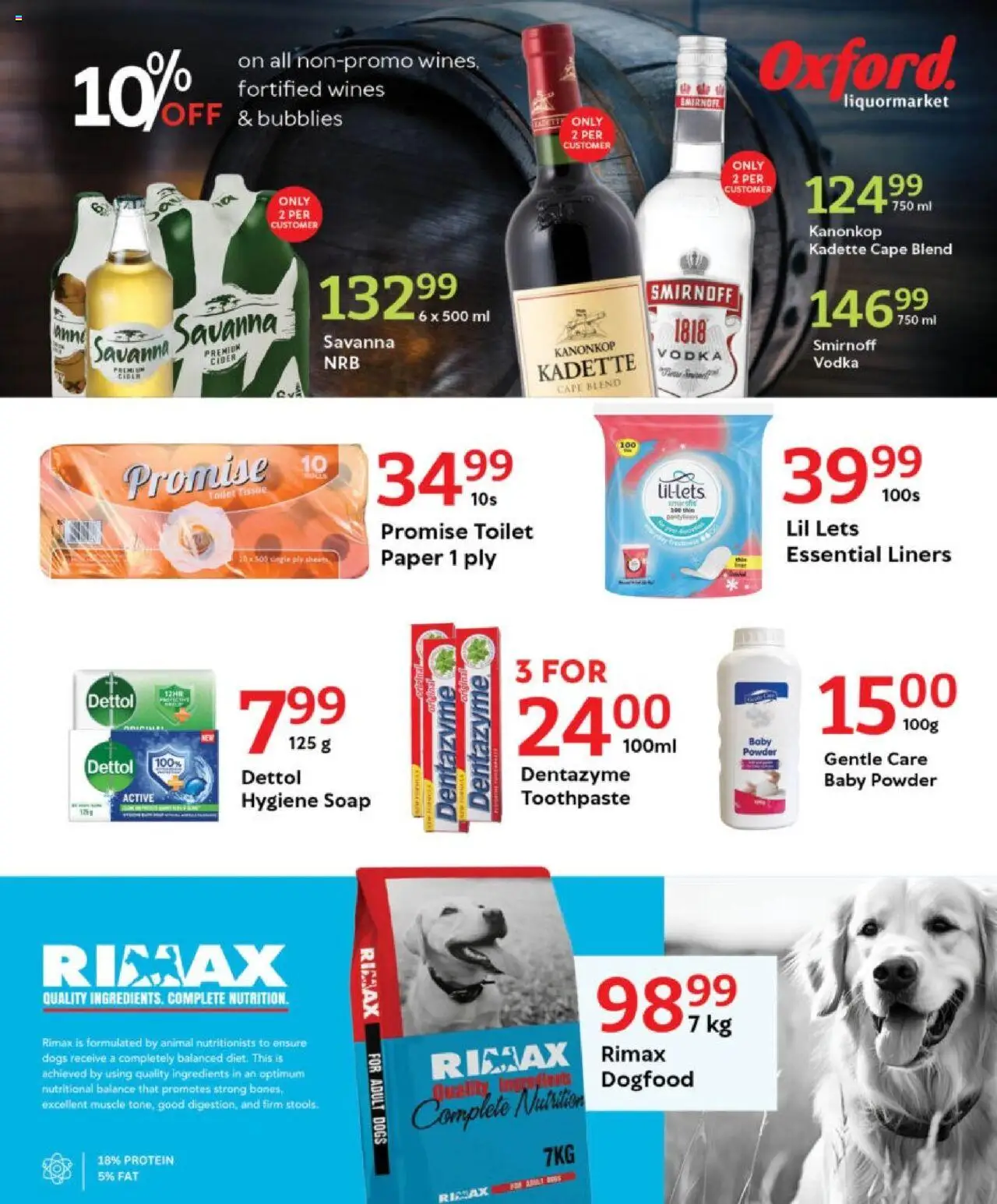 Oxford Freshmarket - Tuesday Specials │ valid from 19.08.2025 | Page: 9 | Products: Detergente líquido, Cider, Vodka, Soap