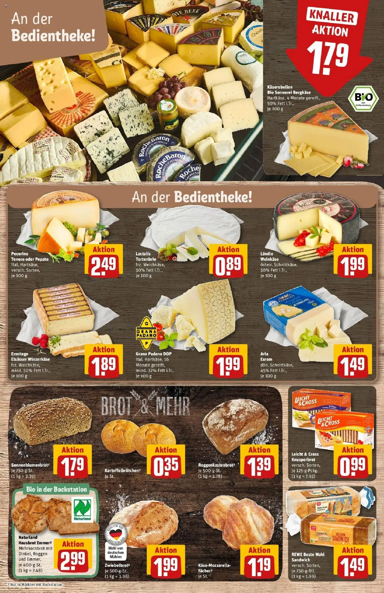Rewe Prospekt Karben	 – gültig ab 15.03.2026 | Seite: 13 | Produkte: Mehl, Mozzarella, Brot