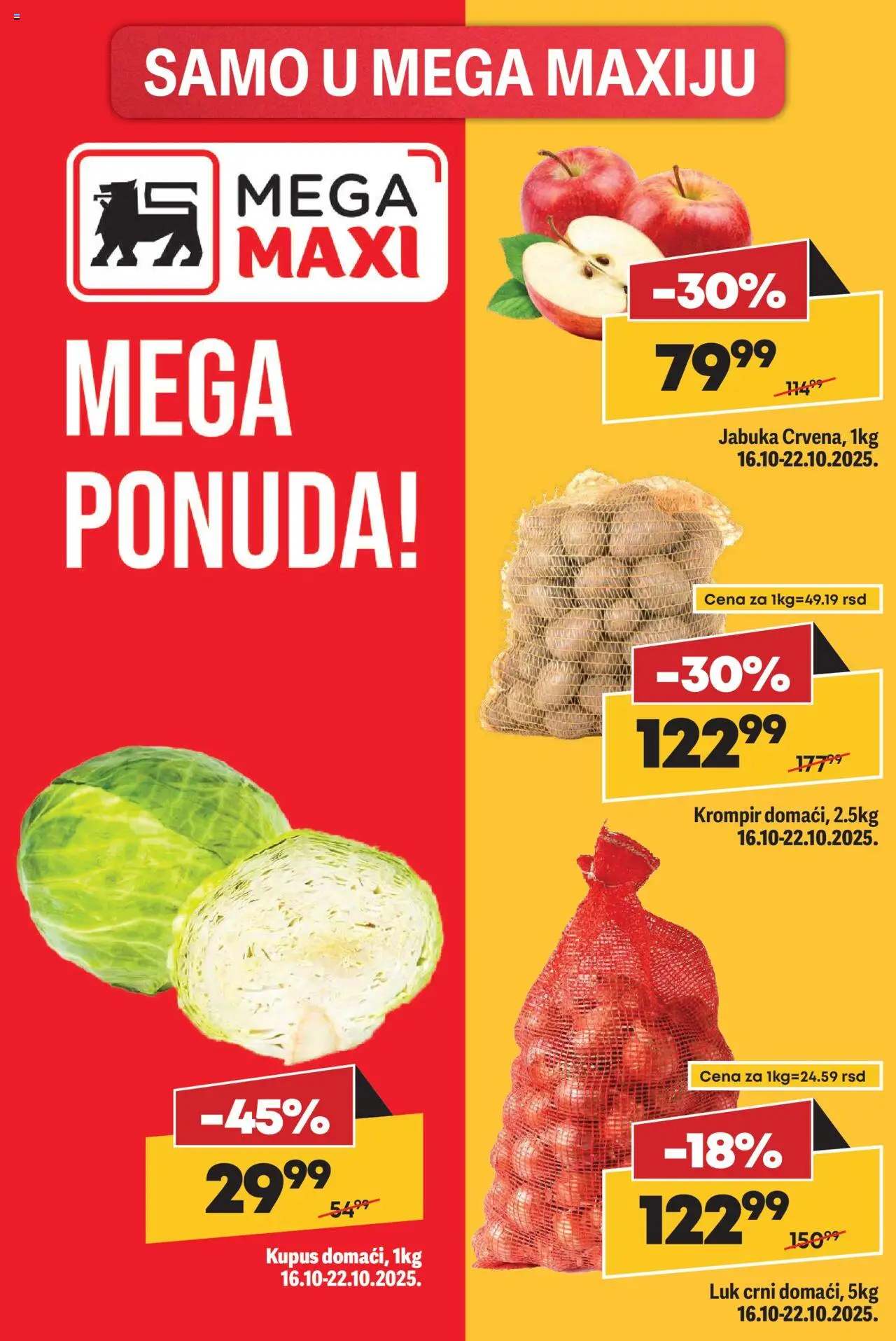 Maxi katalog - važi od 16.10.2025 | Strana: 24 | Proizvode: Krompir, Kupus