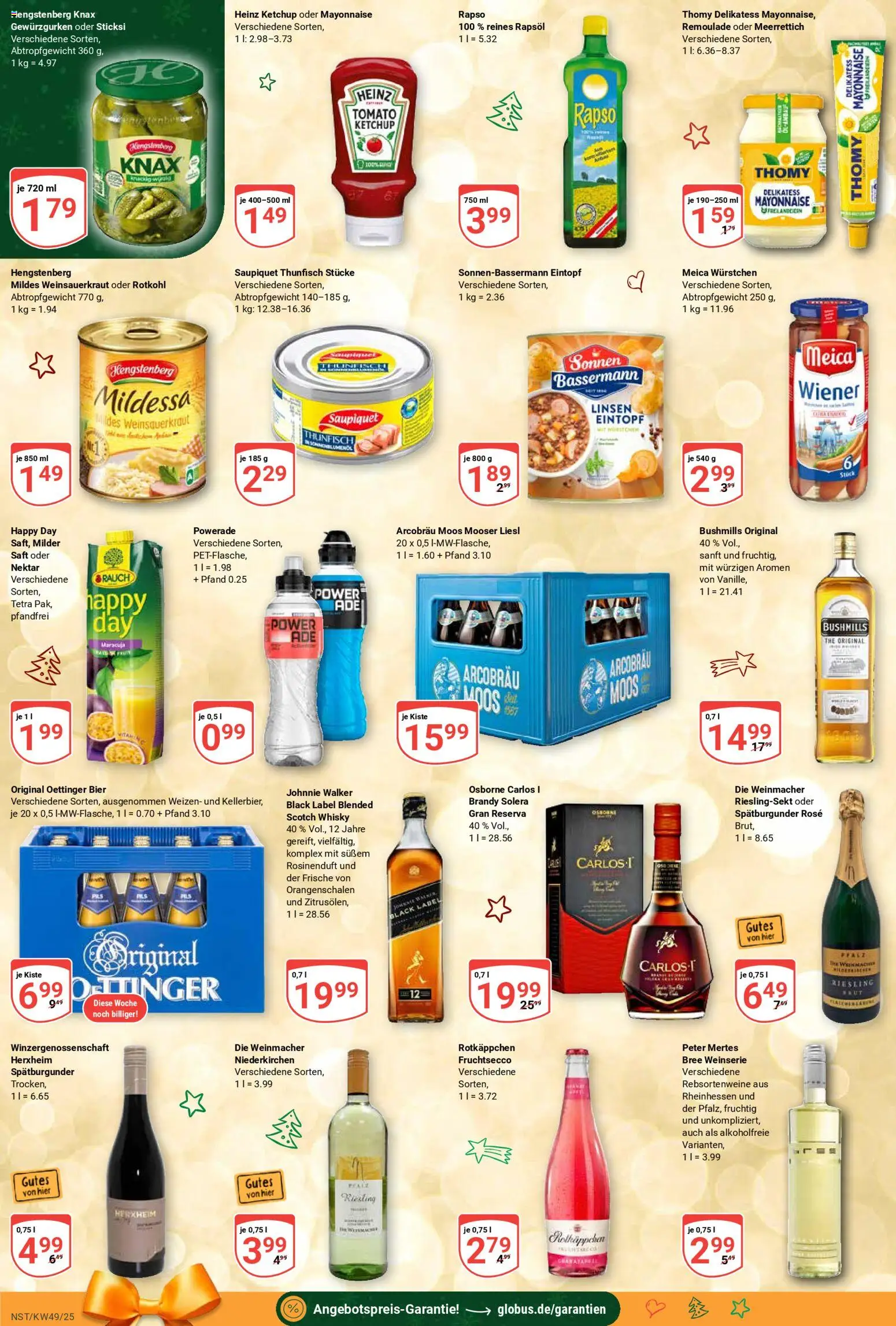 Globus prospekt Neustadt a.d. Weinstraße	 – gültig ab 01.12.2025 | Seite: 8 | Produkte: Whisky, Rapsöl, Bree, Saft