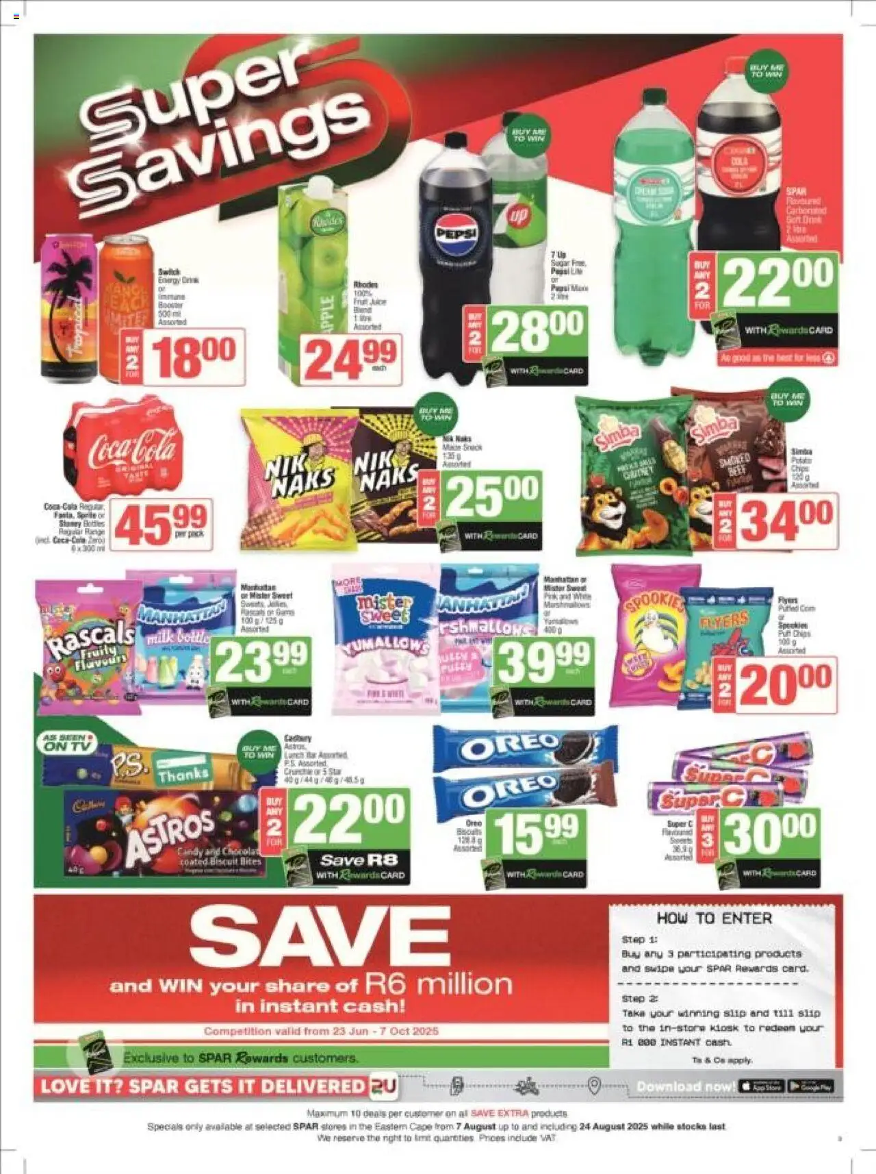Spar - Eastern Cape - Weekly Specials │ valid from 07.08.2025 | Page: 3 | Products: TV, Milk, Sprite, Chips