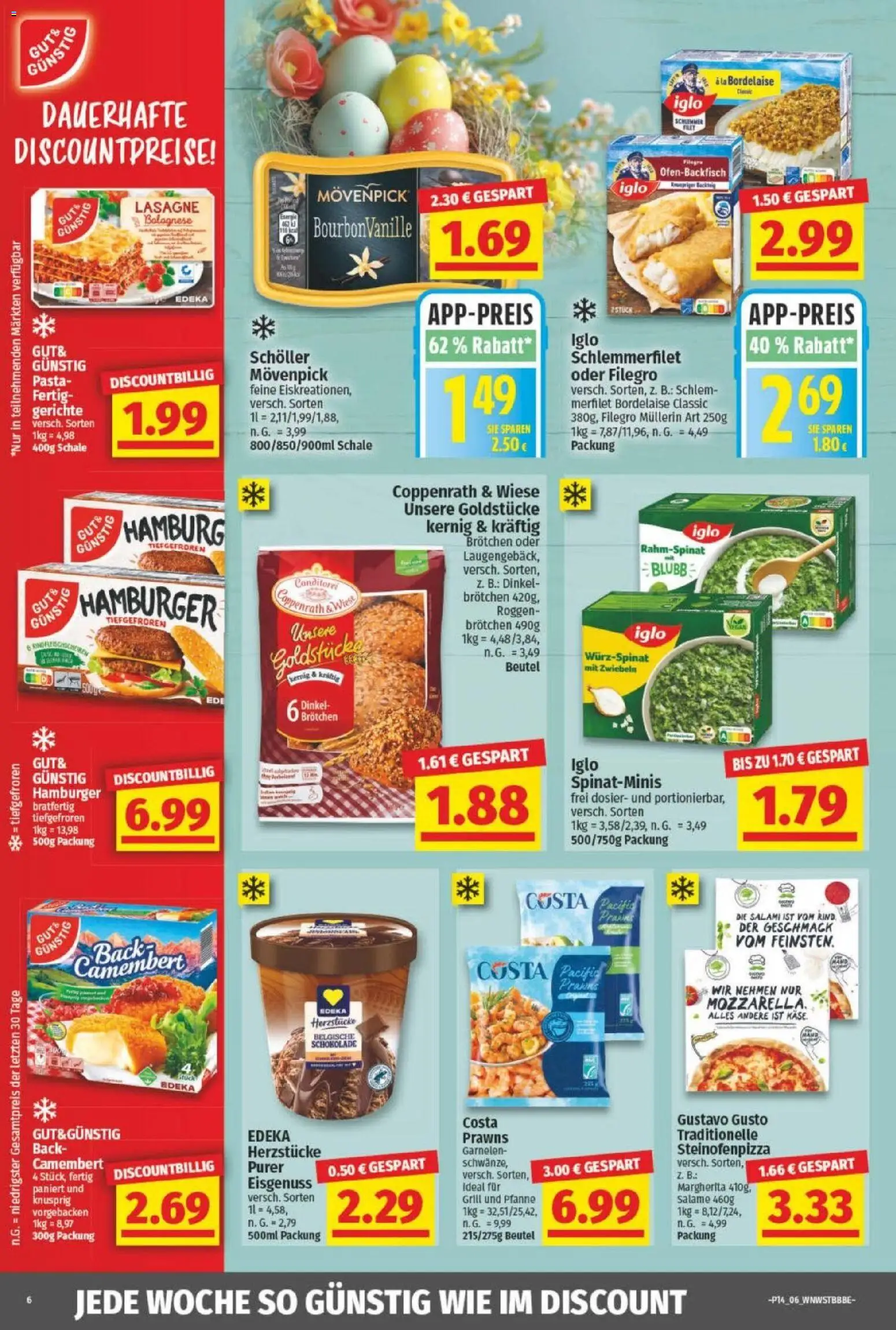 NP Discount Prospekt – gültig ab 30.03.2026 | Seite: 6 | Produkte: Grill, Schokolade, Iglo, Salami