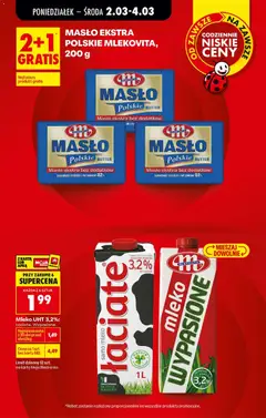Náhled letáku Biedronka Polsko leták od 02.03.2026 | Strana: 19 | Produkty: Mléko, Máslo, Karty