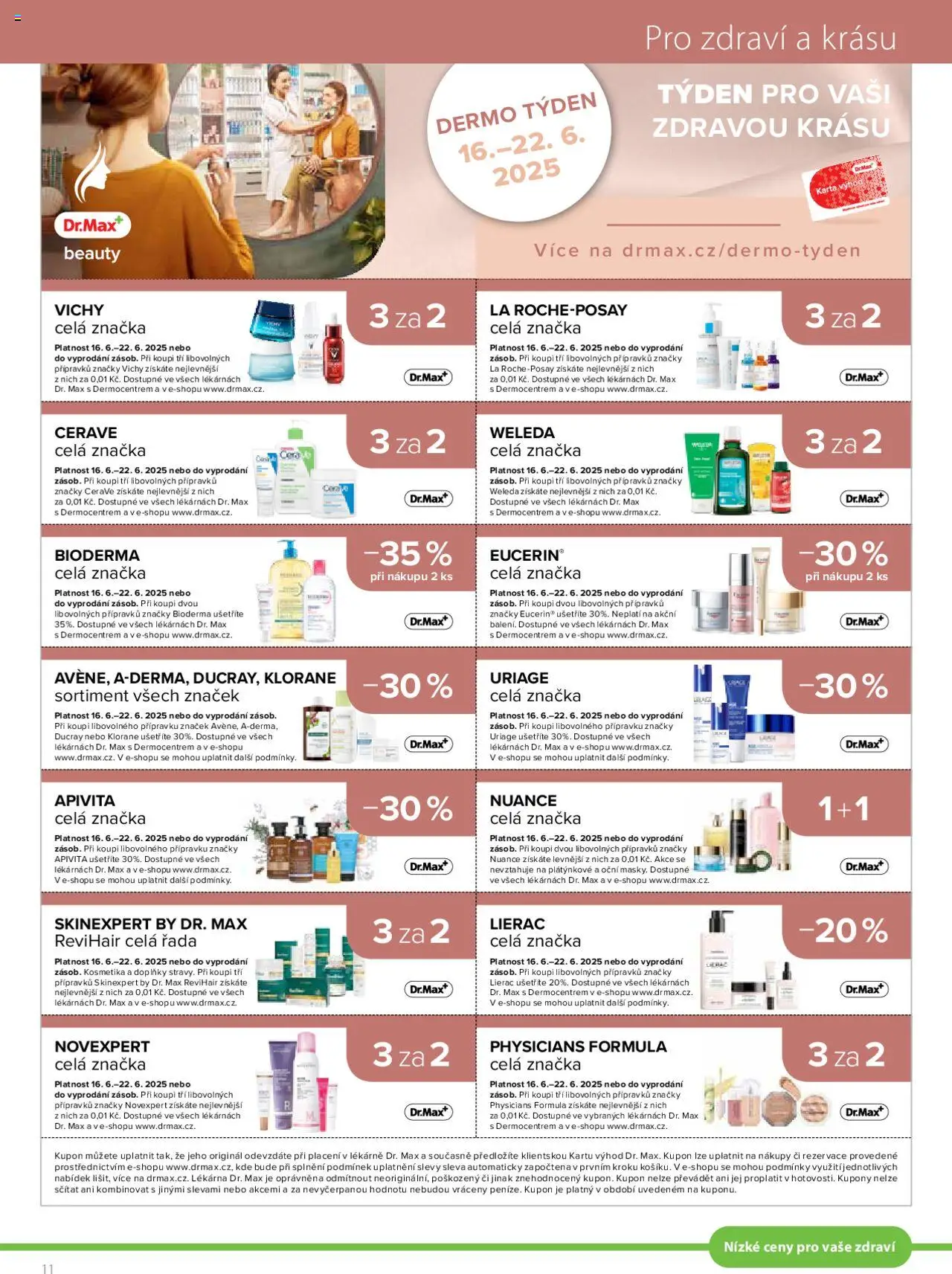 Dr. Max leták od 01.06.2025 | Strana: 11 | Produkty: Weleda, Bioderma, Eucerin