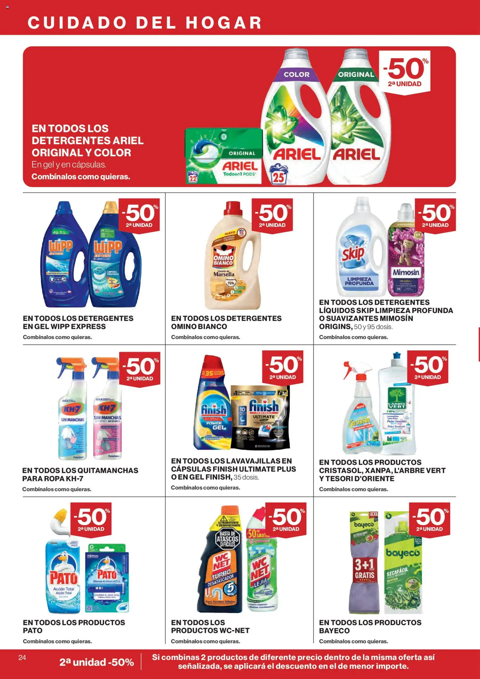 Supercor folleto │ válido desde el 09.04.2026 | Página: 24 | Productos: Quitamanchas, Ropa, Lavavajillas