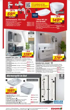 Toom Baumarkt Prospekt 	 ab 01.12.2025 gültig | Seite: 11 | Produkte: Bad, Armatur, Waschtisch