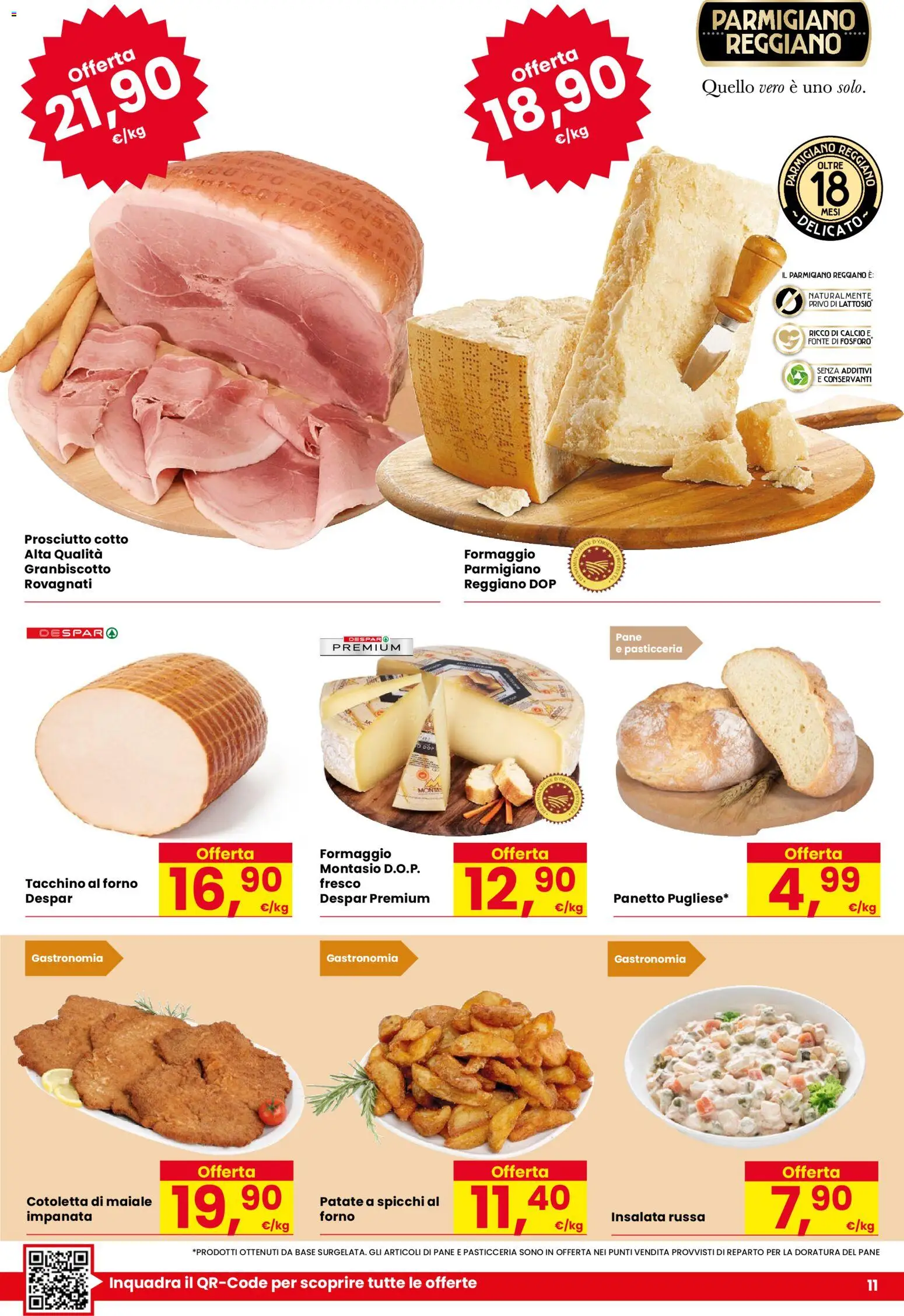 Volantino Despar del 05.02.2026 | Pagina: 11 | Prodotti: Patate, Forno, Parmigiano reggiano, Parmigiano