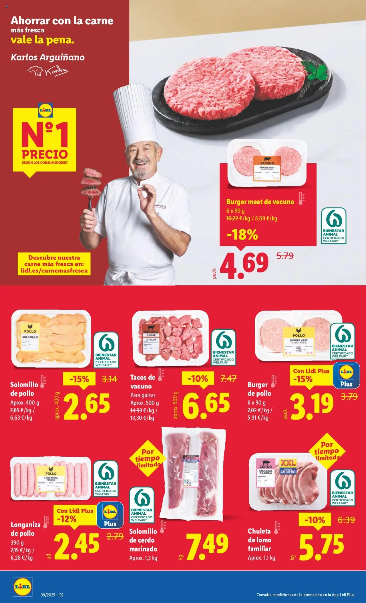 Lidl folleto │ válido desde el 22.09.2025 | Página: 12 | Productos: Solomillo de cerdo, Cerdo, Tacos, Longaniza