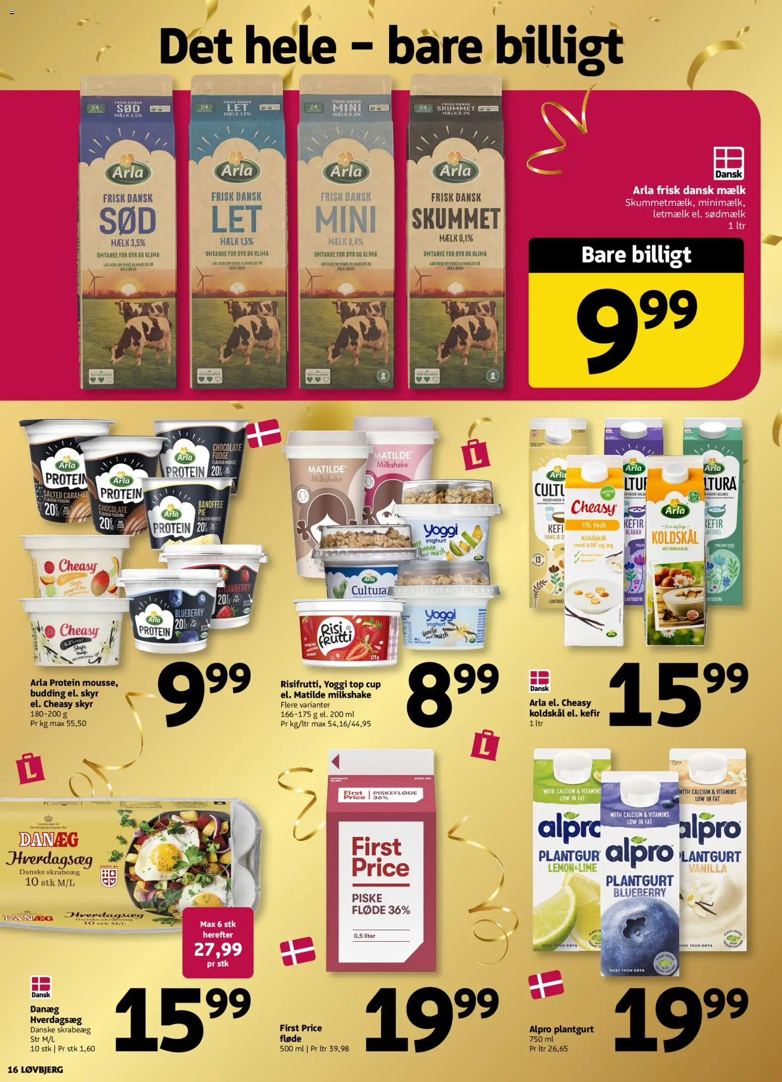 Løvbjerg tilbudsavis – gyldig fra 10.04.2026 | Side: 16 | Produkter: Blåbær, Mælk, Yoghurt, Milkshake