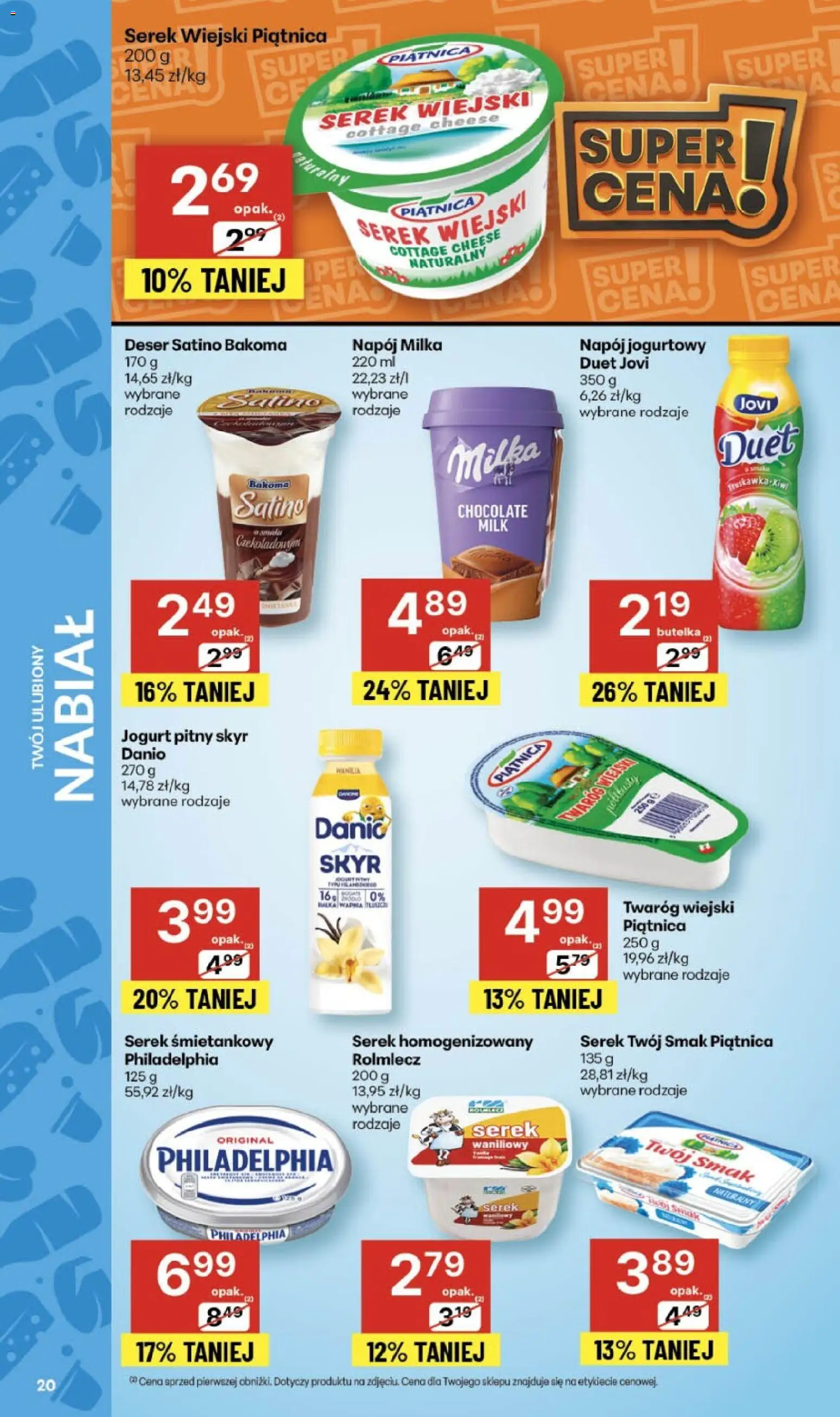 Delikatesy Centrum Black Friday od 20.11.2025 | Strona: 20 | Produkty: Serek homogenizowany, Jogurt pitny, Milka, Jogurt