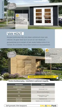 Brico Tuinhuismagazine - Voorbeeld van een folder van Brico, geldig van 12.03.2026 | Pagina: 6 | Producten: Planken