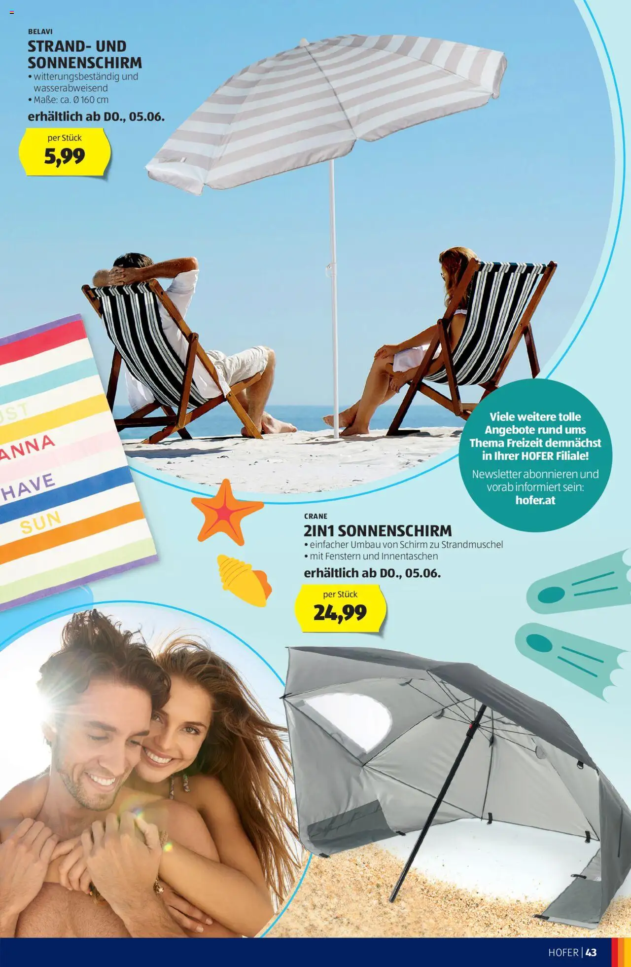 Hofer Frühjahr-/Sommerkatalog gültig ab 30.04.2025 | Seite: 43