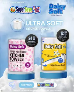 Super Save specials catalogue – valid from 20.04.2026 | Page: 4 | Products: Toilet, Towel, Paper