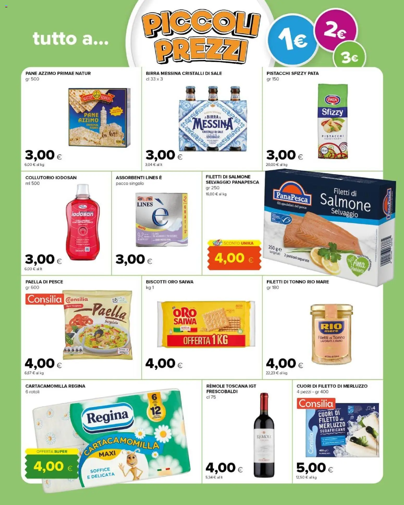 Volantino Tigre del 22.04.2026 | Pagina: 11 | Prodotti: Collutorio, Salmone, Sale, Tonno