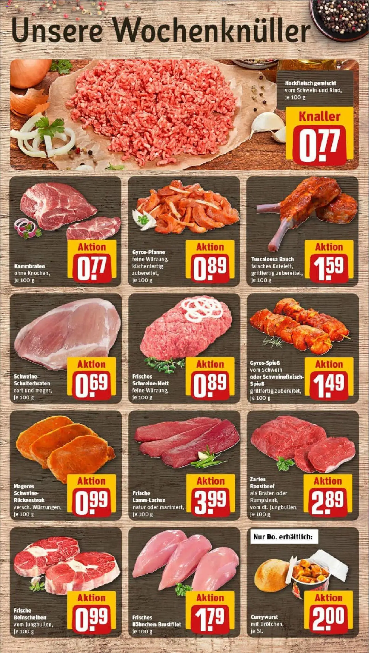 Rewe prospekt Kastellaun	 - gültig ab dem 27.07.2025 | Seite: 12 | Produkte: Hahnchen, Roastbeef, Gyros, Schweinefleisch