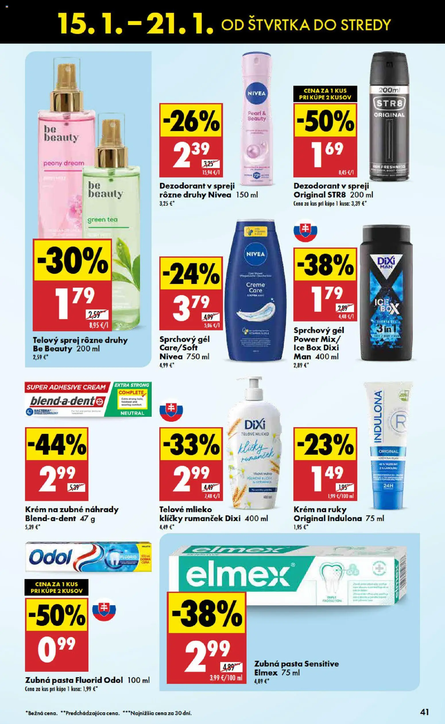 Nové Biedronka akcie – leták je platný od 15.01.2026 | Strana: 41 | Produkty: Mlieko, Krém na ruky, Dezodorant, Krém