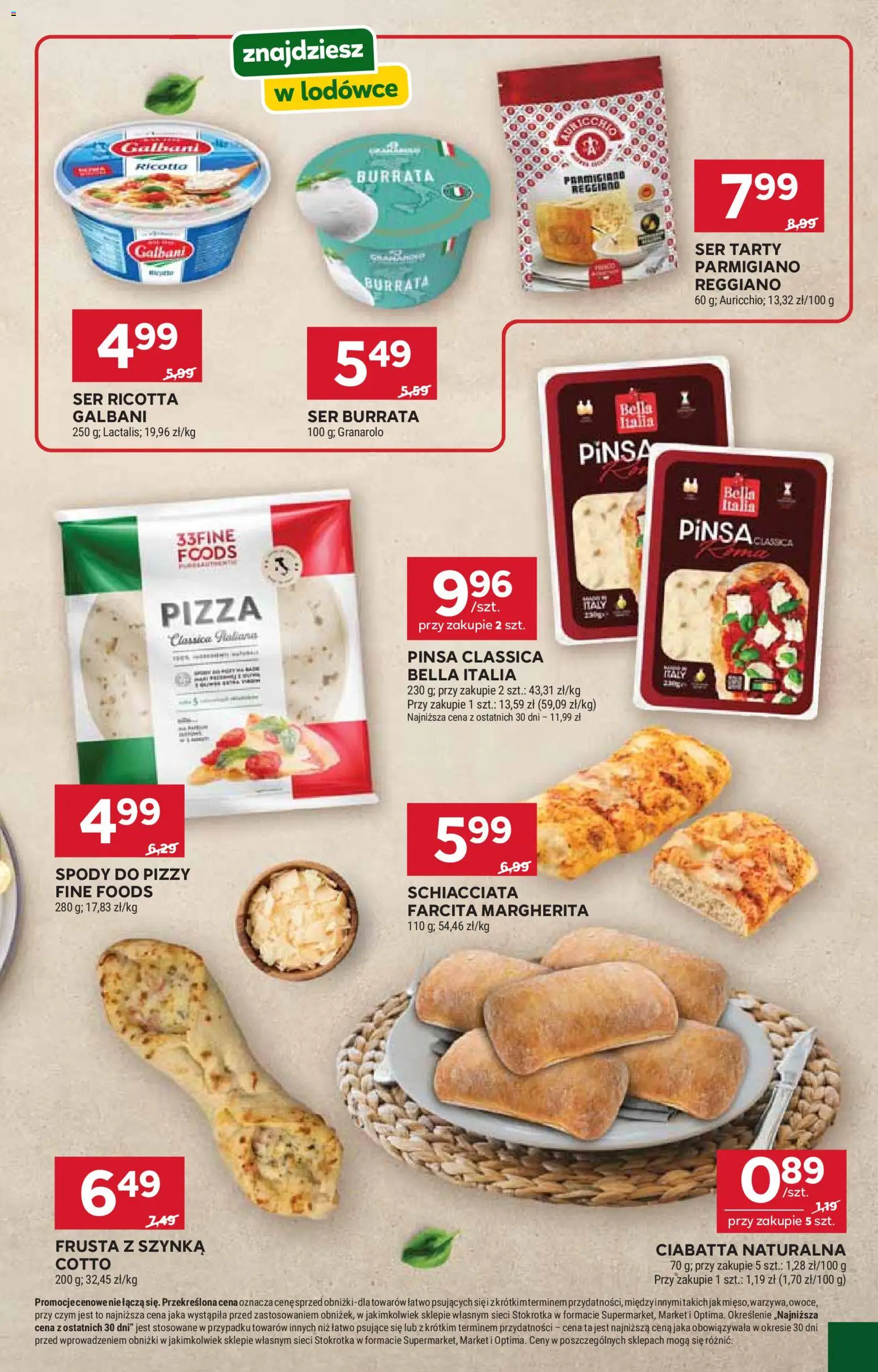 Stokrotka gazetka - Market od 16.04.2026 | Strona: 25 | Produkty: Szynka, Ser, Pizza, Pinsa