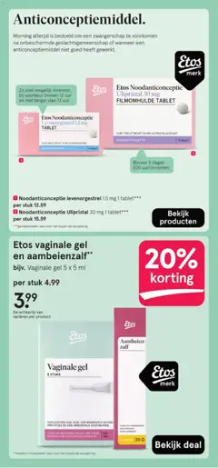 Etos Aambeien zalf, Ointment for hemorrhoids. - Voorbeeld van een folder van Etos, geldig van 16.03.2026 | Pagina: 50